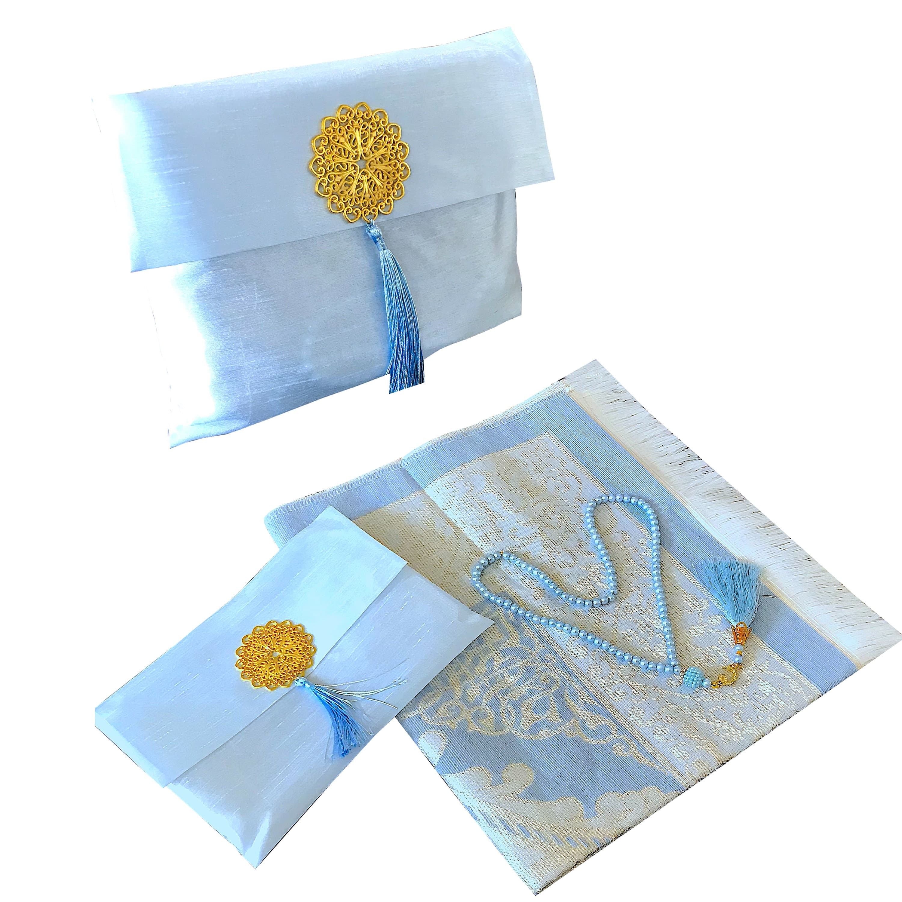 Mihrab Taffeta Ottoman Prayer Rug -Large Prayer Mat / Janamaz with Gift Bag and Tasbih- Size: 120 x 70 cm - Made in Turkey - image 3