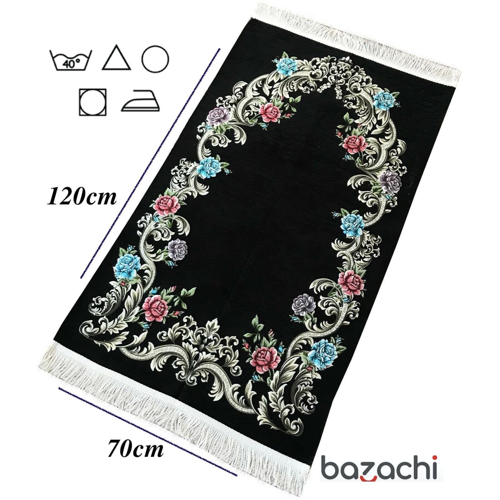 Traditional Uyghur Patterned Prayer Rug | Large Size Mat / Janamaz - (125 x 67 cm) - Made in Turkey - image 4