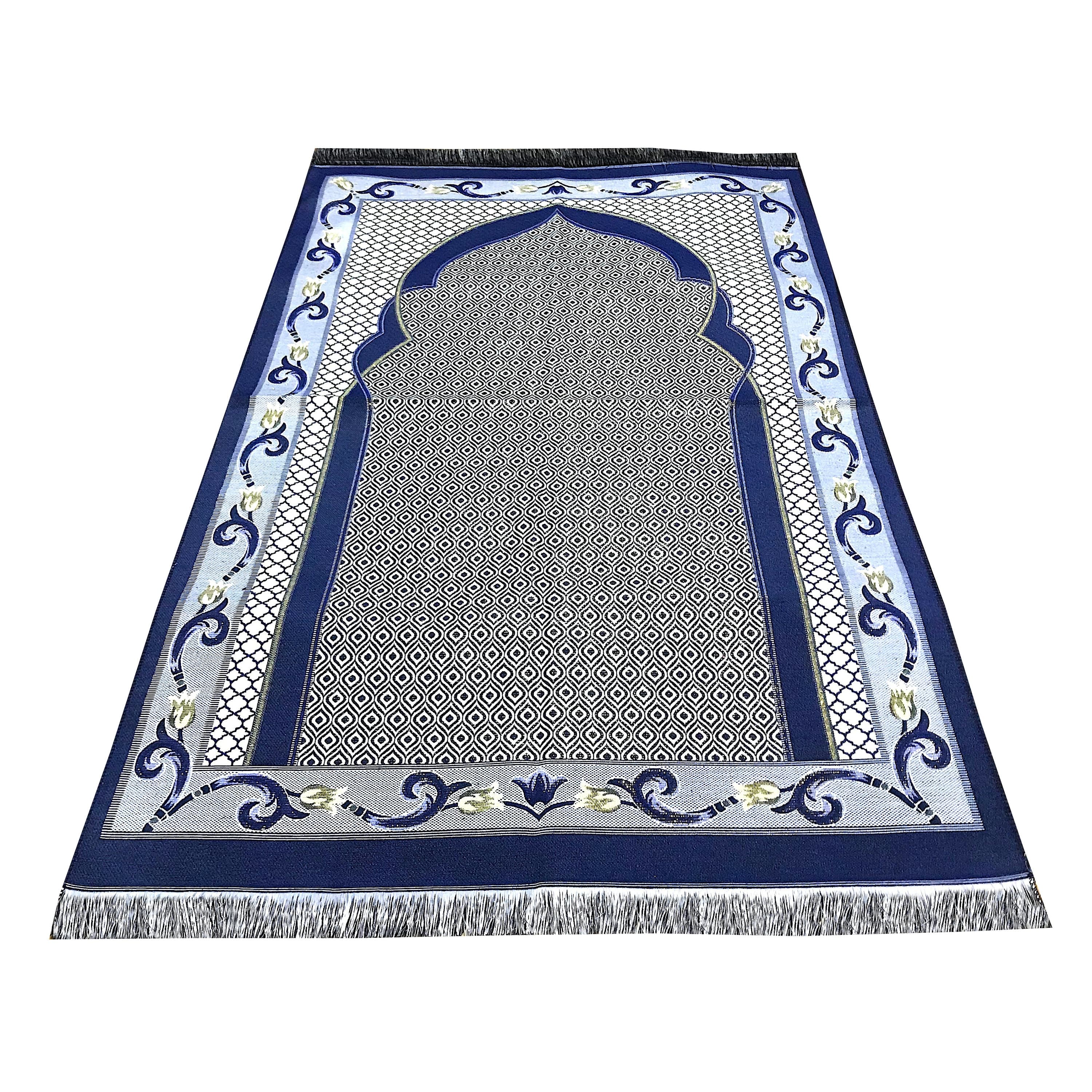Mihrab Taffeta Ottoman Prayer Rug -Large Prayer Mat / Janamaz - Size: 120 x 70 cm - Made in Turkey