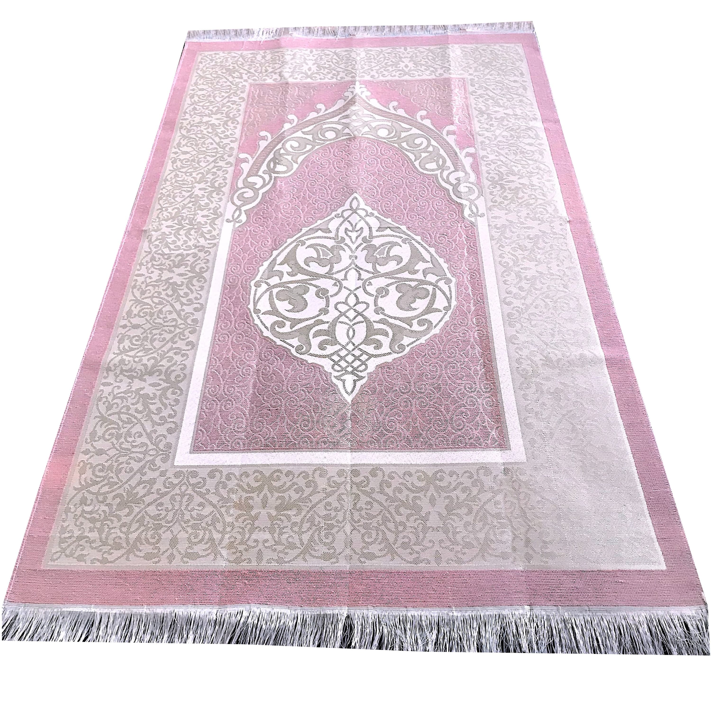 Mihrab Taffeta Gift Boxed Ottoman Prayer Rug with Tasbih  -Large Prayer Mat / Janamaz - Size: 120 x 70 cm - Made in Turkey - image 3