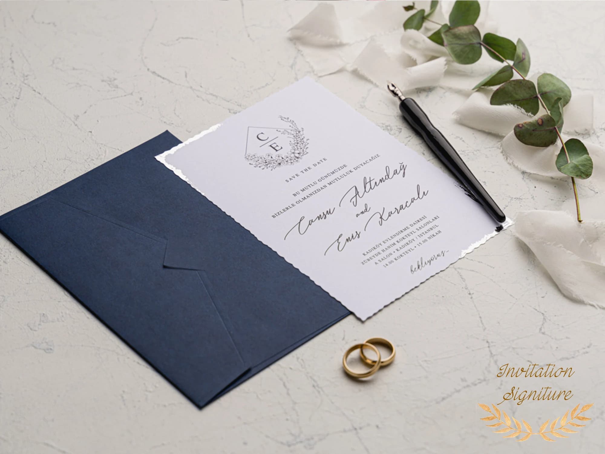 Wedding Invitation Photos with wax seal