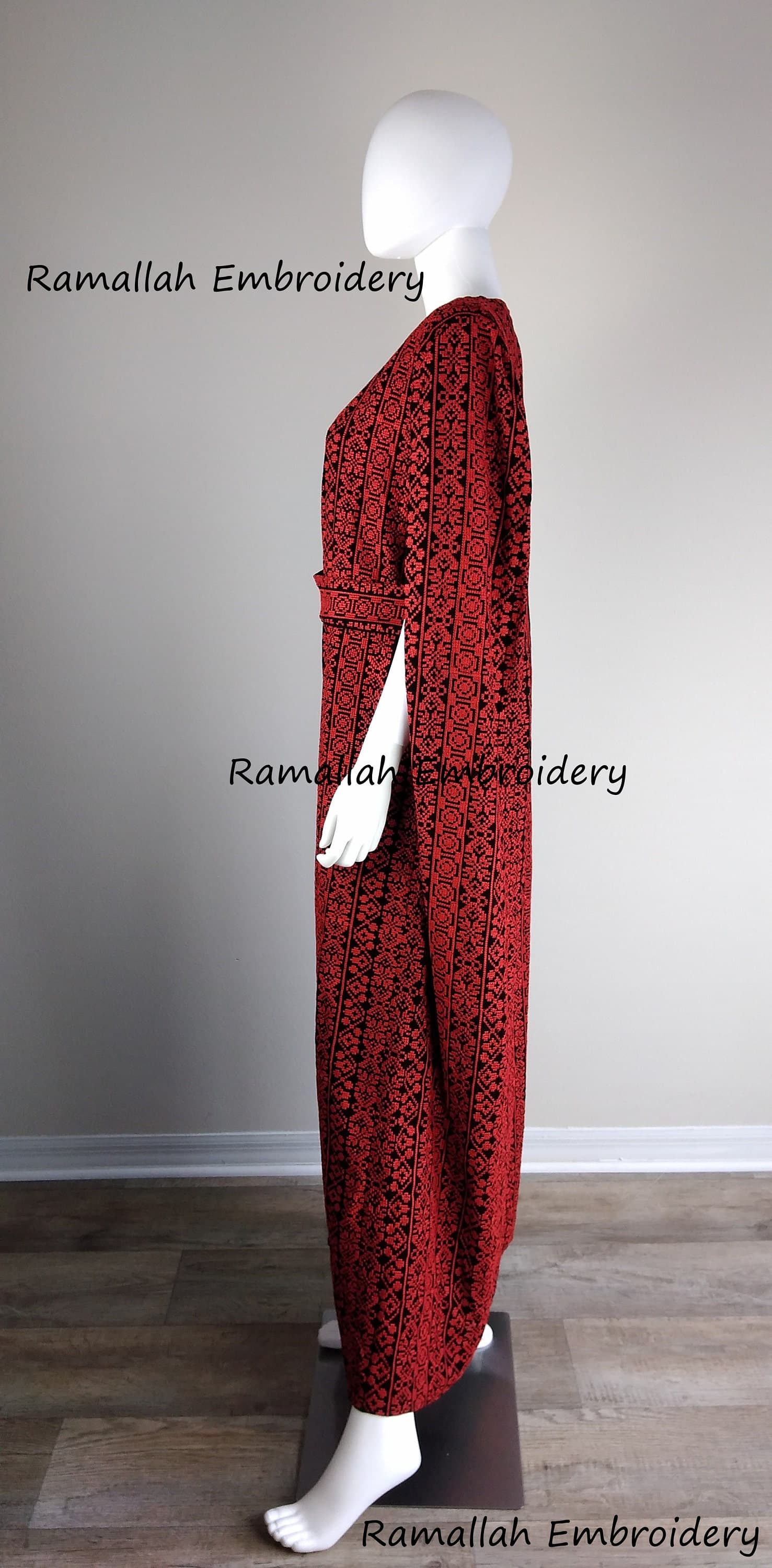 One Size Abaya thobe kaftan Palestinian Embroidery Tatreez - image 4