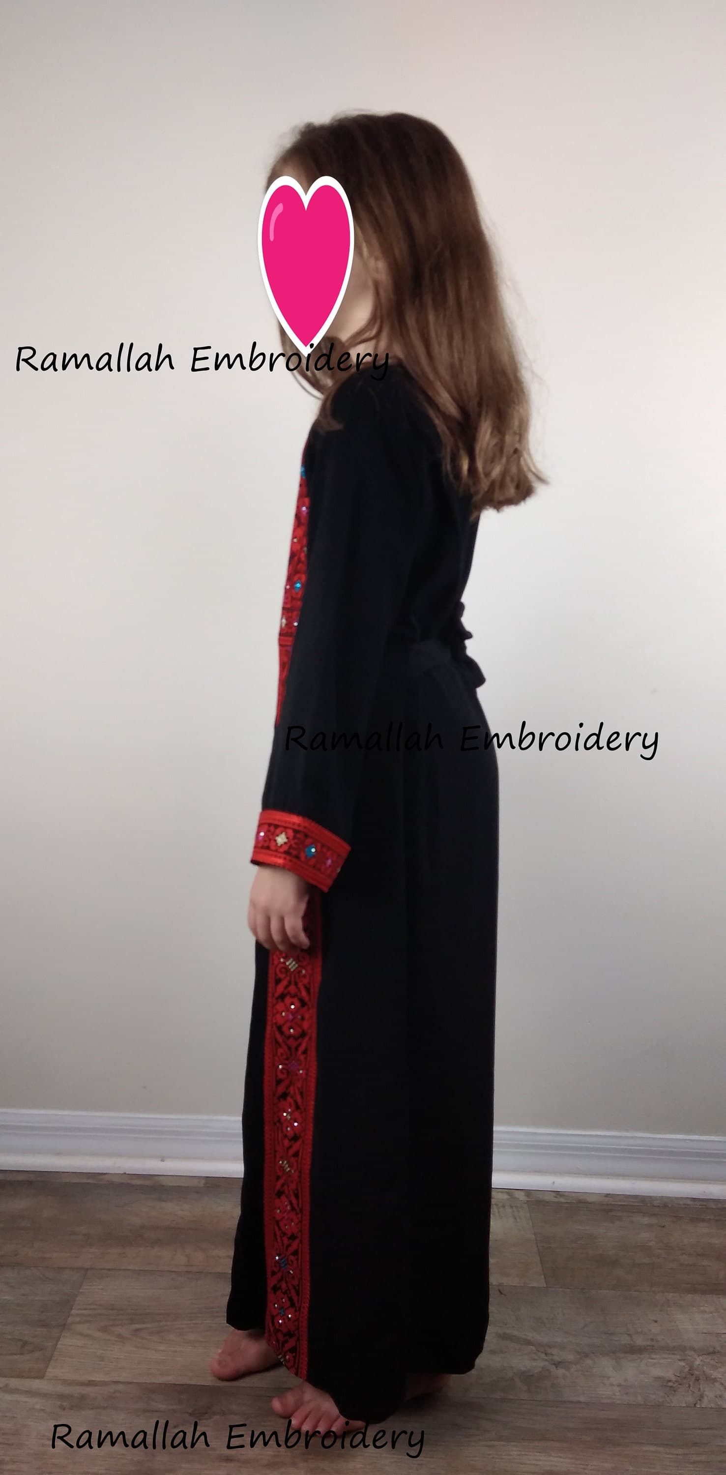 Embroidery Palestinian Girl Dress Thobe Tatreez Heritage Thob - image 4