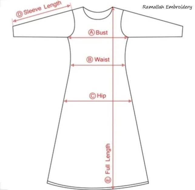 Traditional Palestinian Embroidery Dress For Girls Tatreez Kuffiyyeh - image 4