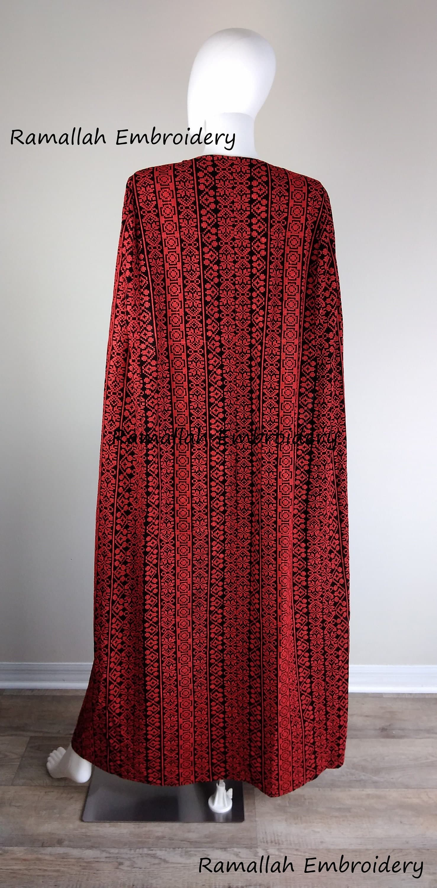 One Size Abaya thobe kaftan Palestinian Embroidery Tatreez - image 3
