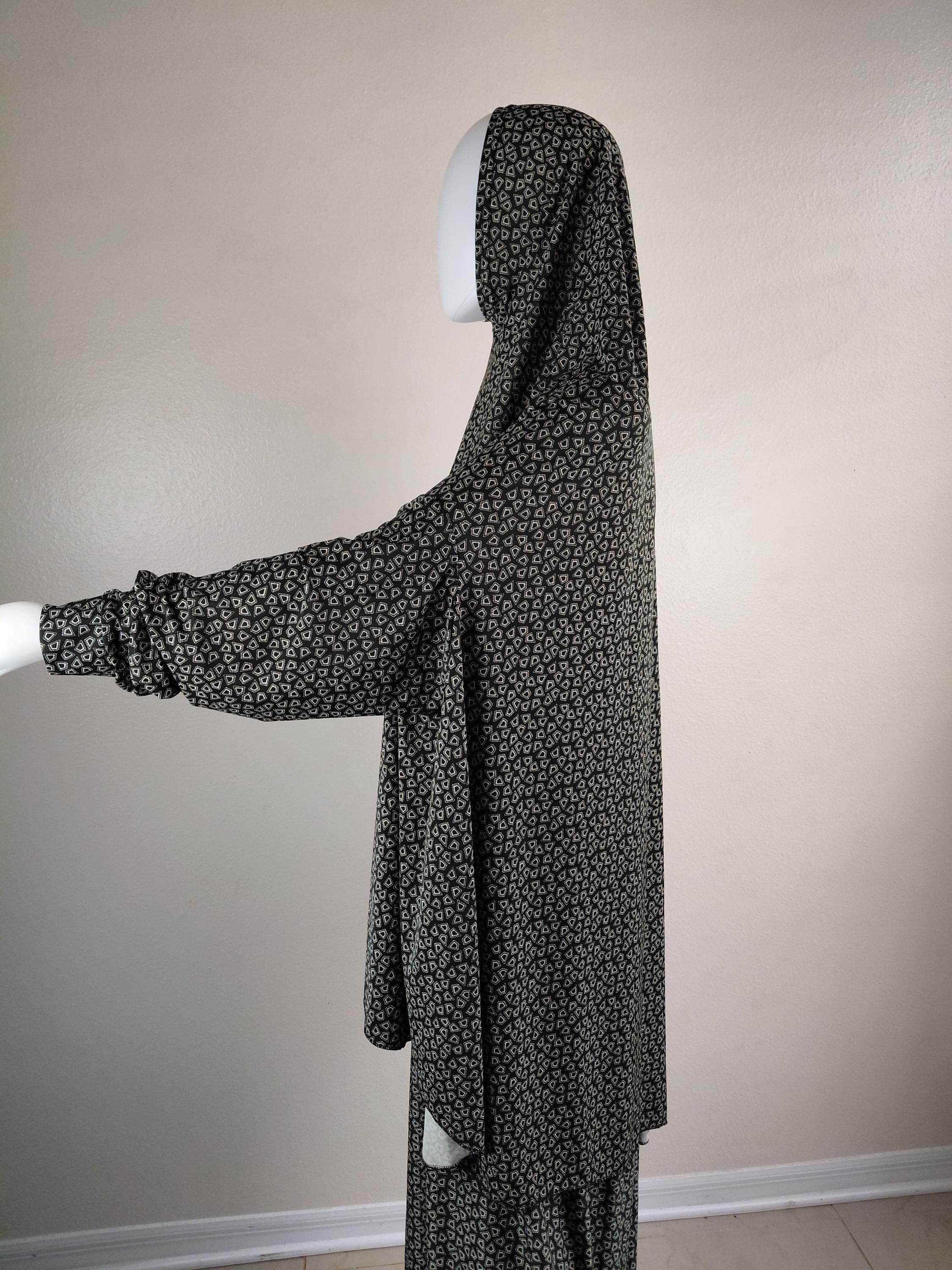 Women's Prayer Dress 2 Pieces with long sleeves colors patterns - image 3