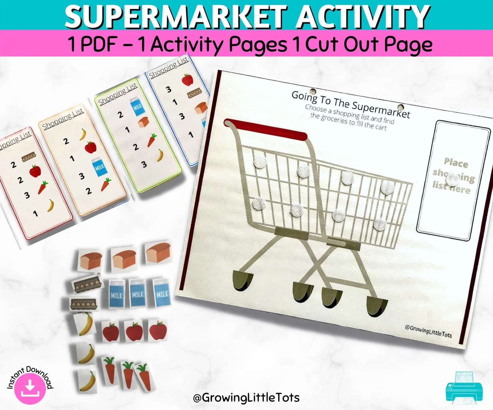 Supermarket Activity | Pre-School Activity Sheet