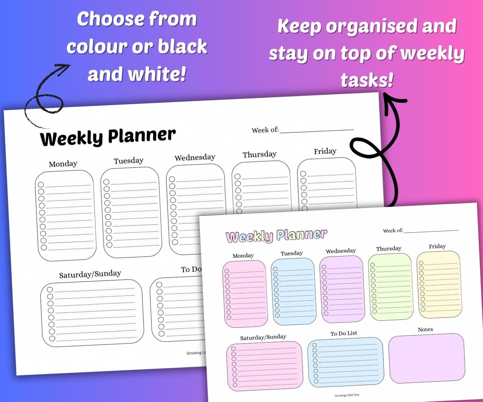 Printable Weekly Planner for Homeschool Parents & Teachers | Weekly Schedule Organiser for Early Childhood Educators | - image 5