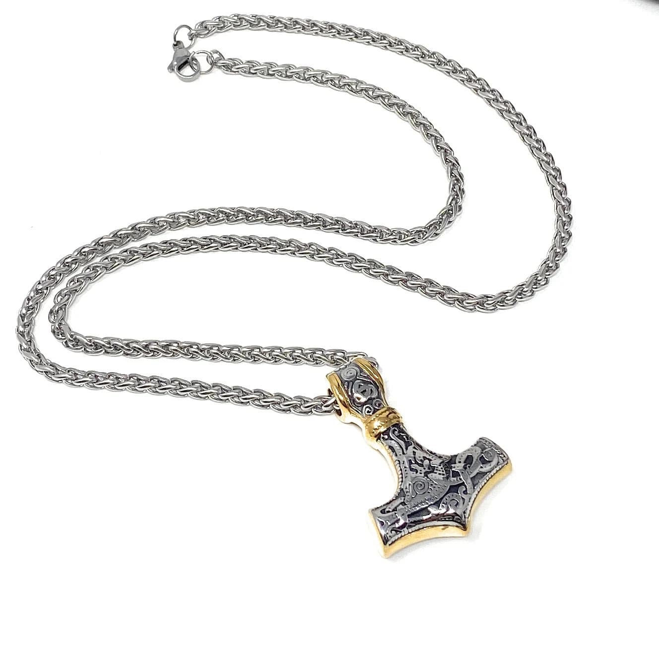 Thor's Hammer Pendant Viking Necklace | Mjolnir Necklace | Norse Amulet Hammer Pendant | Scandinavian Jewelry | Stainless Hammer of Thor - image 3