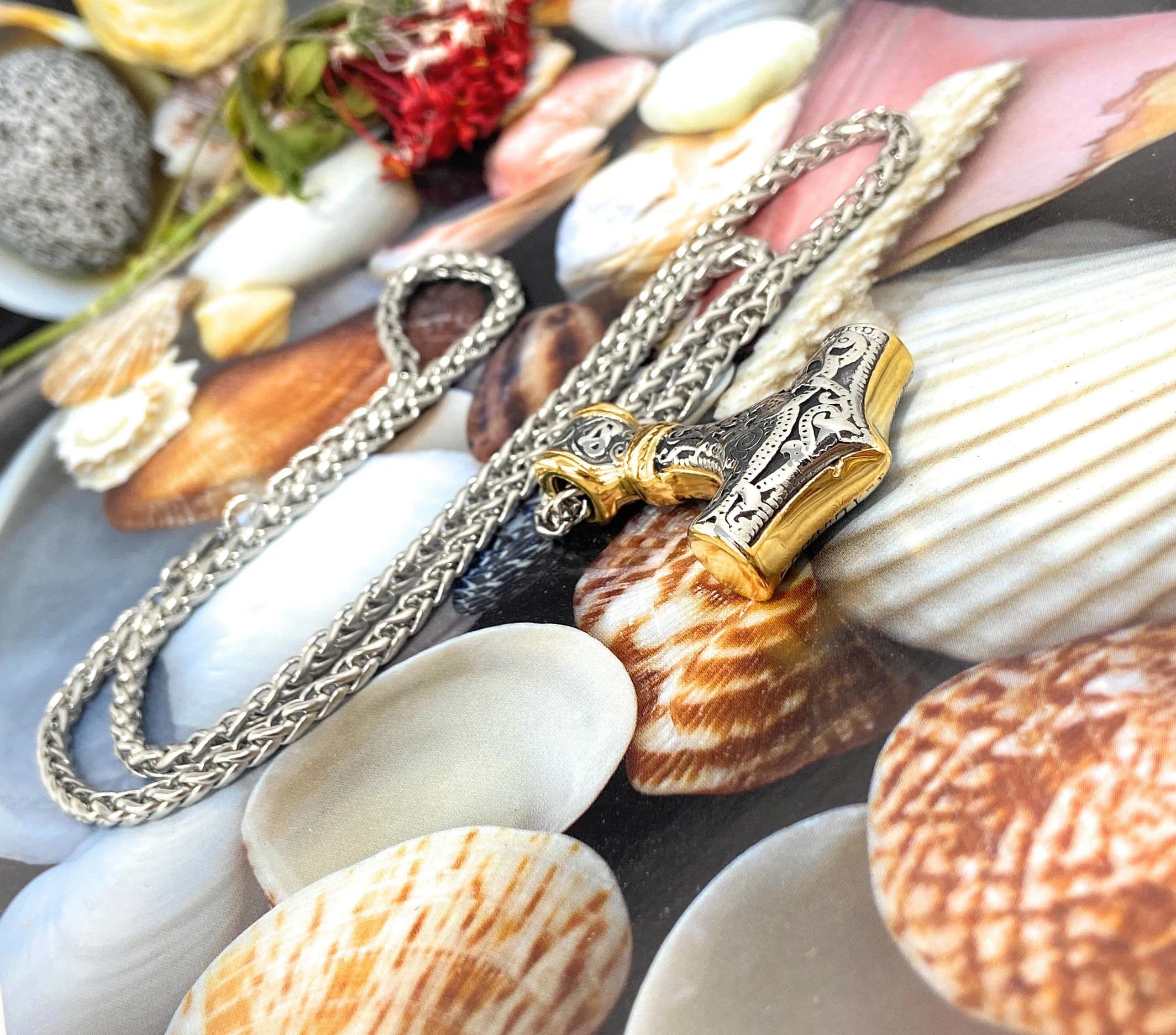 Thor's Hammer Pendant Viking Necklace | Mjolnir Necklace | Norse Amulet Hammer Pendant | Scandinavian Jewelry | Stainless Hammer of Thor - image 5