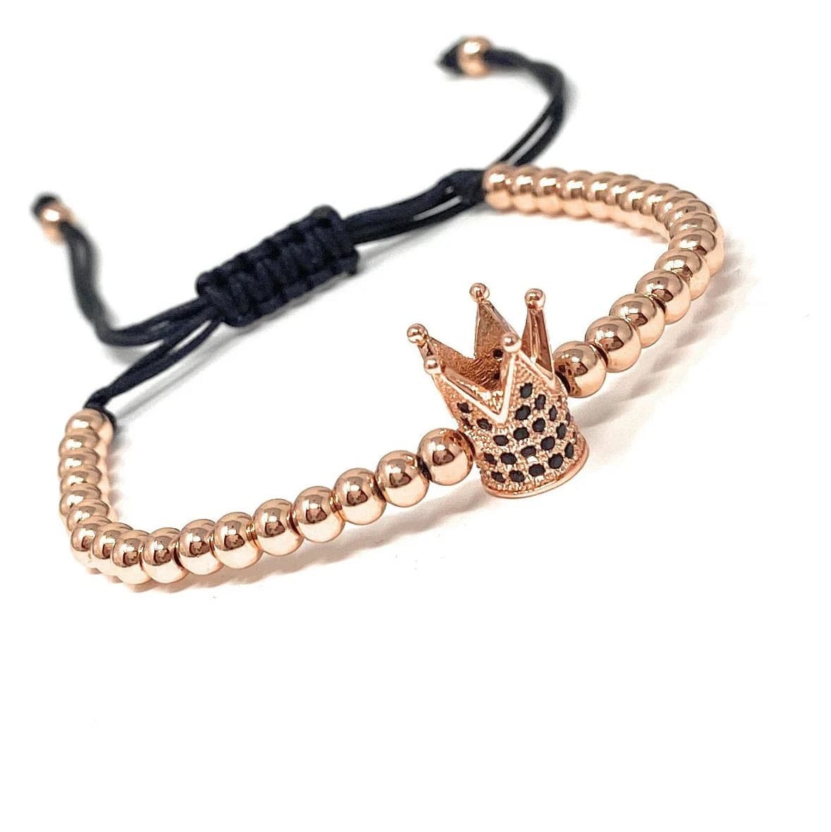 Cubic Zirconia Fashion Imperial Crown Bracelet | 14K Gold Filled Crown Charm | Micro Pave Adjustable Crown Bracelet | Fathers Day Gift - image 4