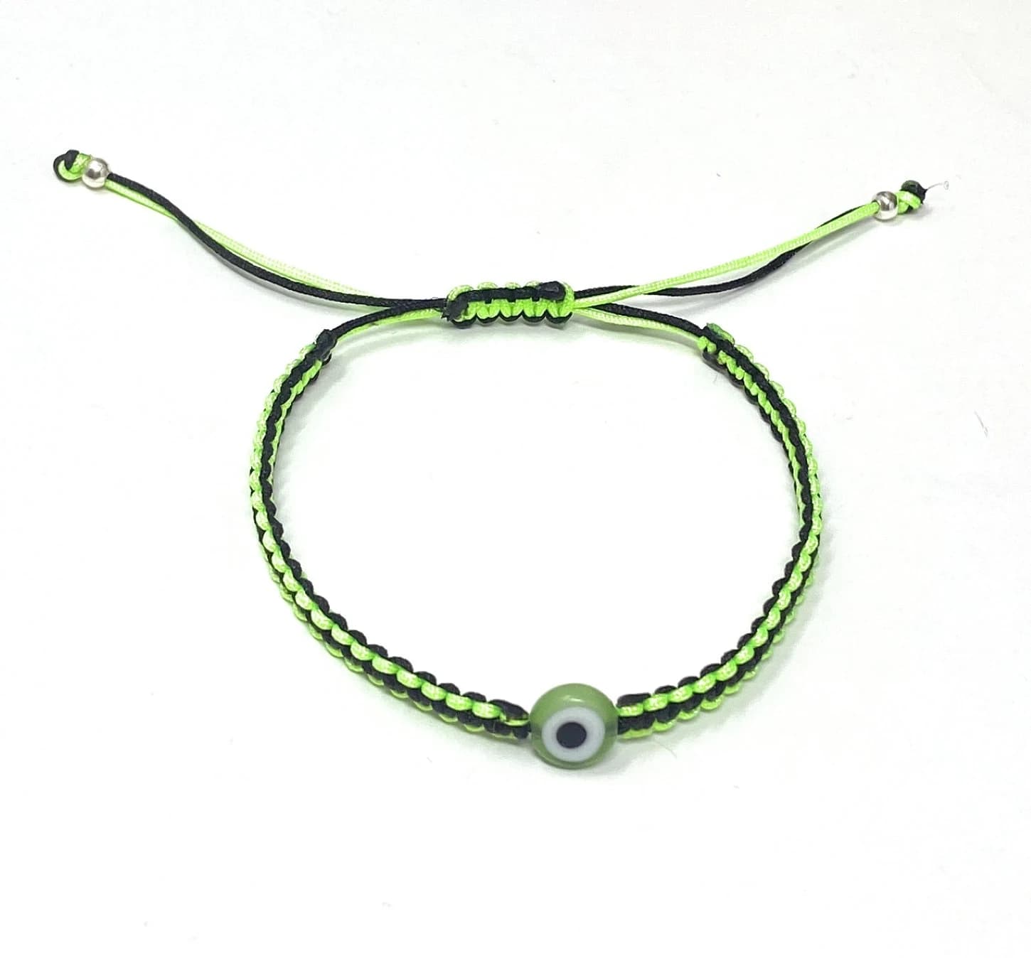 Minecraft Green Evil Eye Bracelet Kids | Green Evil Eye Bracelet | Protection Bracelet | Adjustable Good Luck Bracelet for Children - image 5
