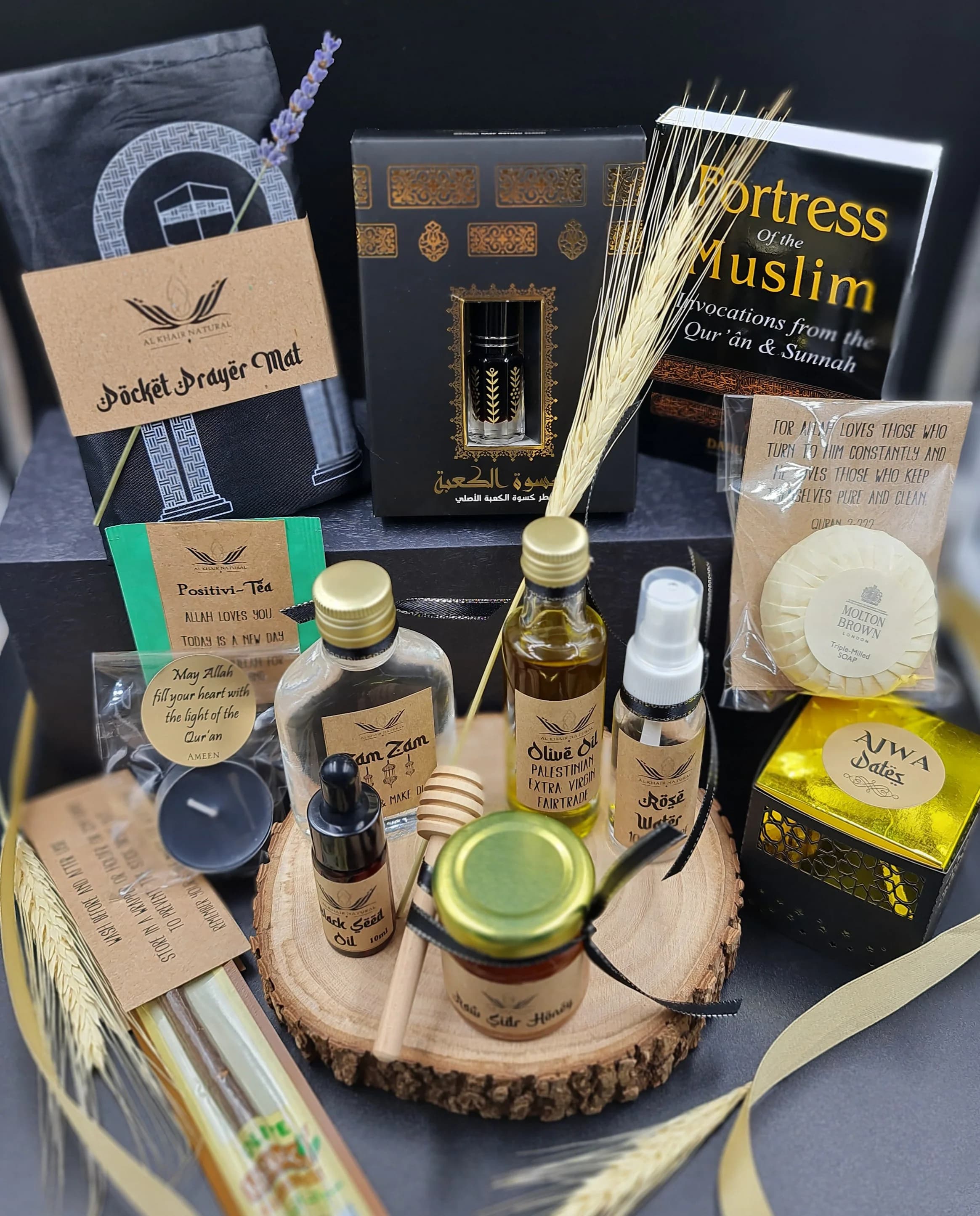 Best Umrah Gift Box Hamper 2026 Thoughtful Special Luxury Gift - Handmade - Zam Zam Ajwa - Sidr Honey  Muslim Islamic Eid Ramadan Mubarak <3 - image 3