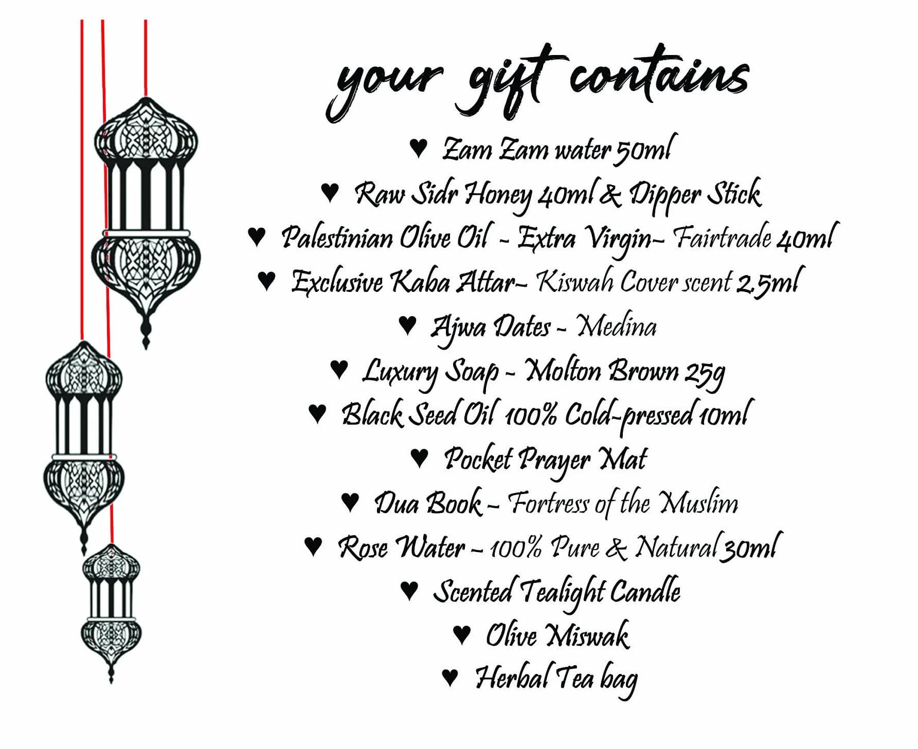 Best Ramadan Gift Box Hamper 2026 Thoughtful Special Luxury Gift - Handmade - Zam Zam Ajwa - Sidr Honey - Muslim Islamic EID Mubarak   <3 - image 5