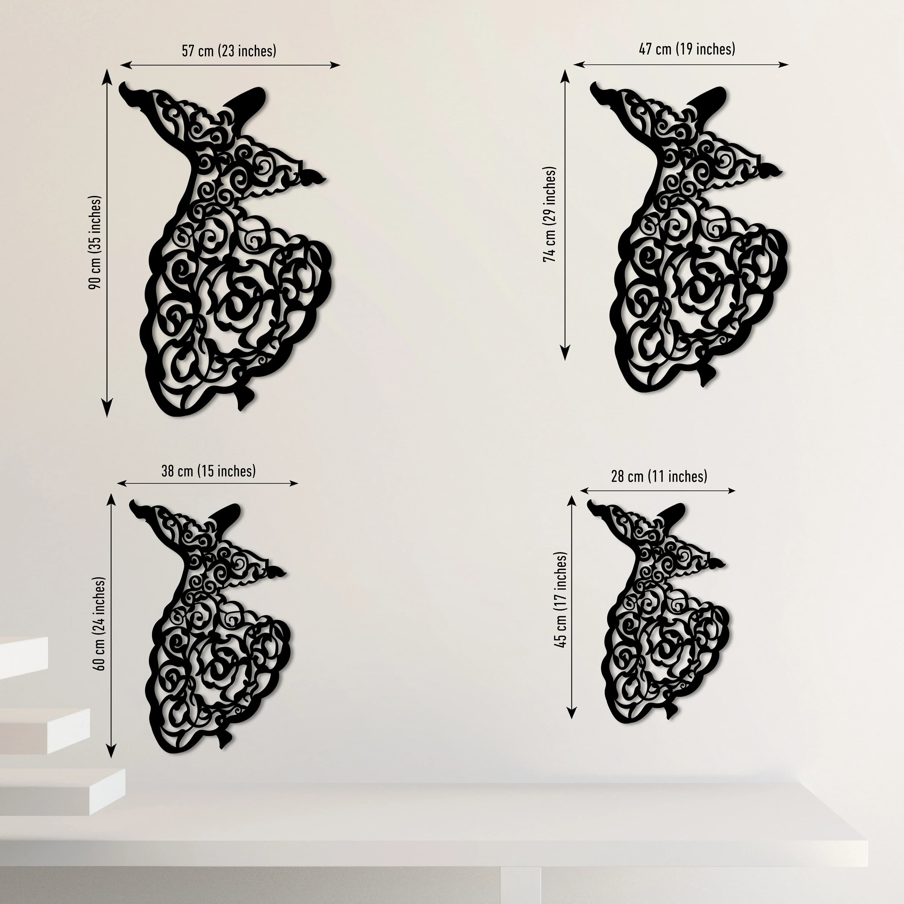 Whirling Dervish Metal Wall Art: Islamic Home Decor, Sufism Gift - image 2