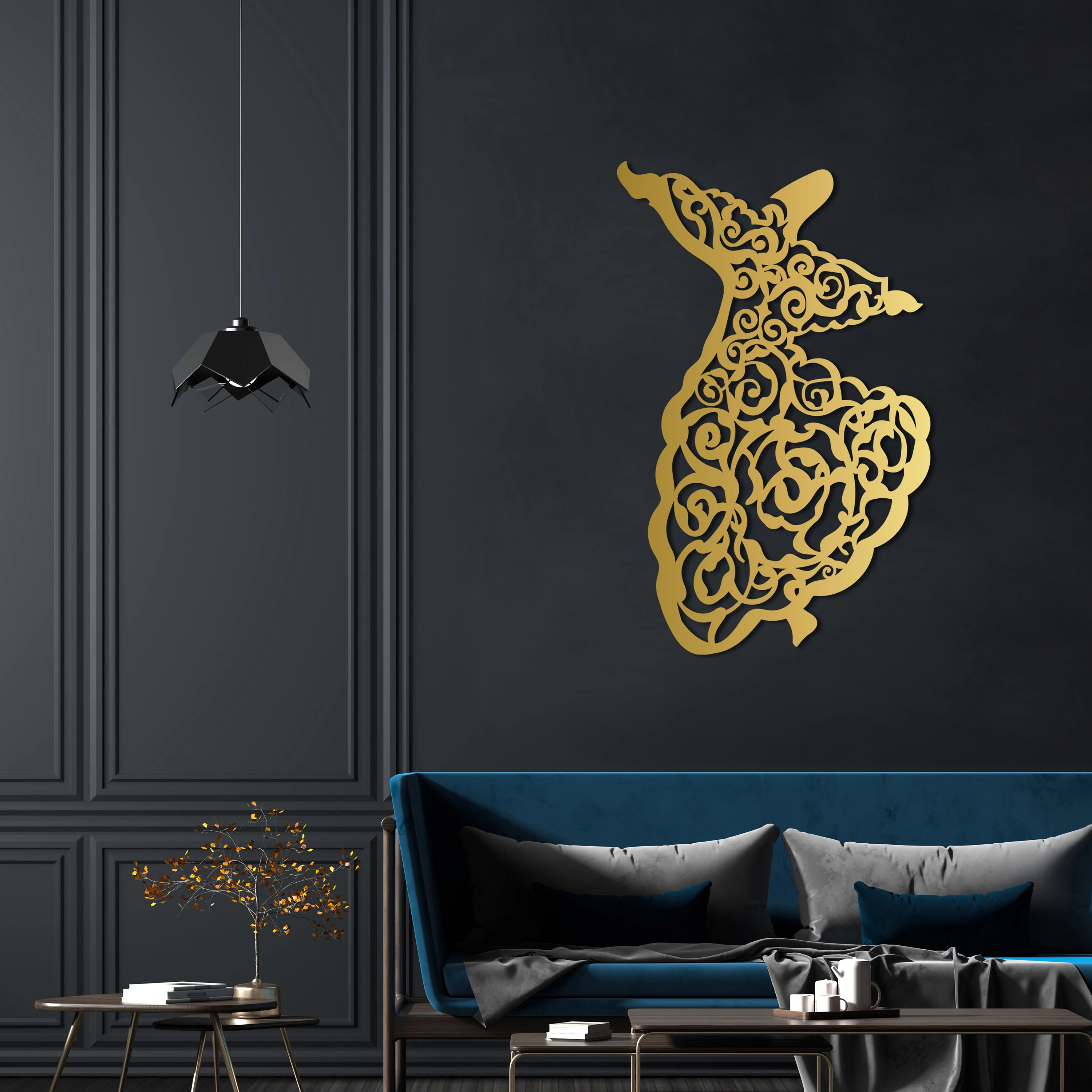 Whirling Dervish Metal Wall Art: Islamic Home Decor, Sufism Gift - image 4