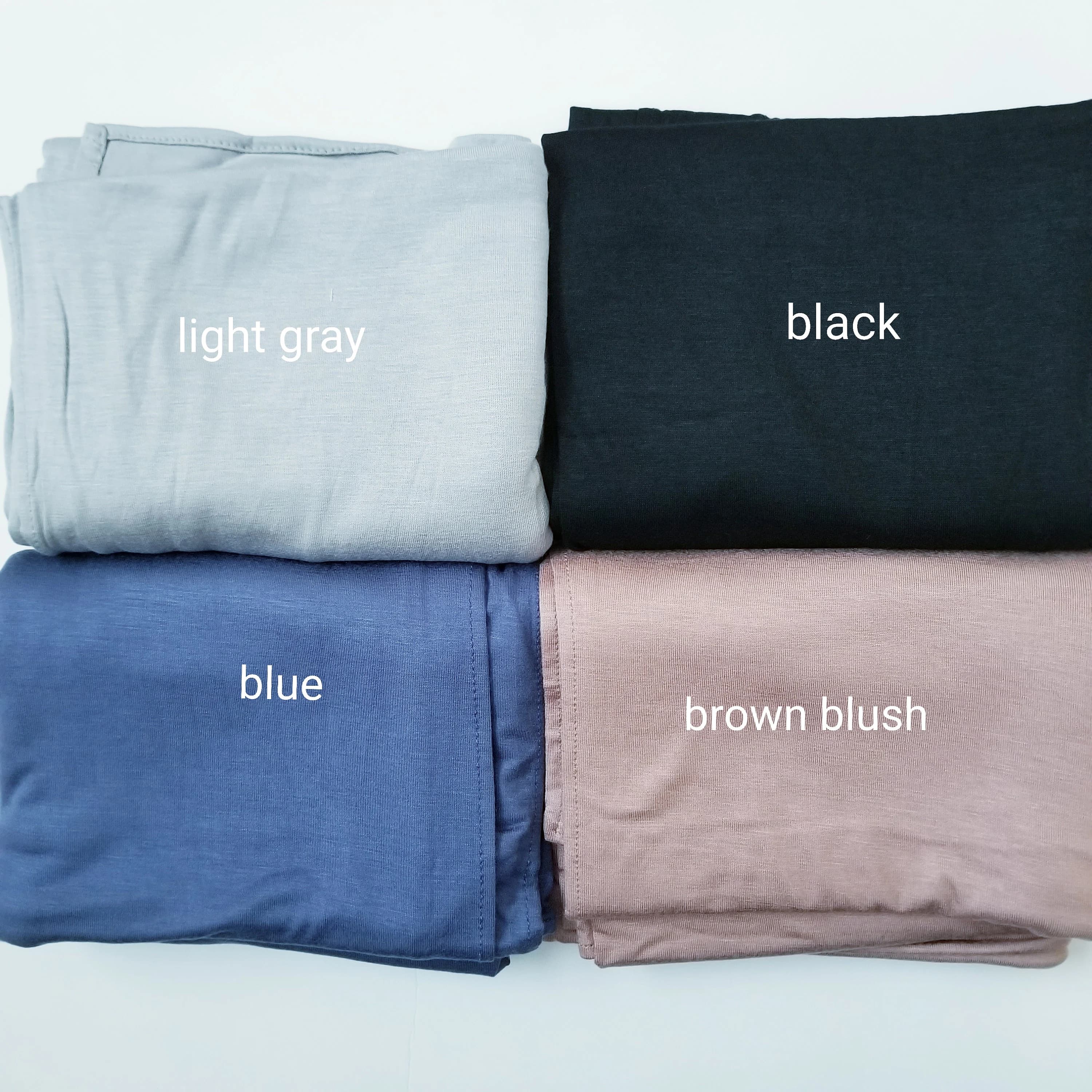 Jersey Hijab, Bamboo Jersey, Hijabs in soft material, black, brown scarves - image 5