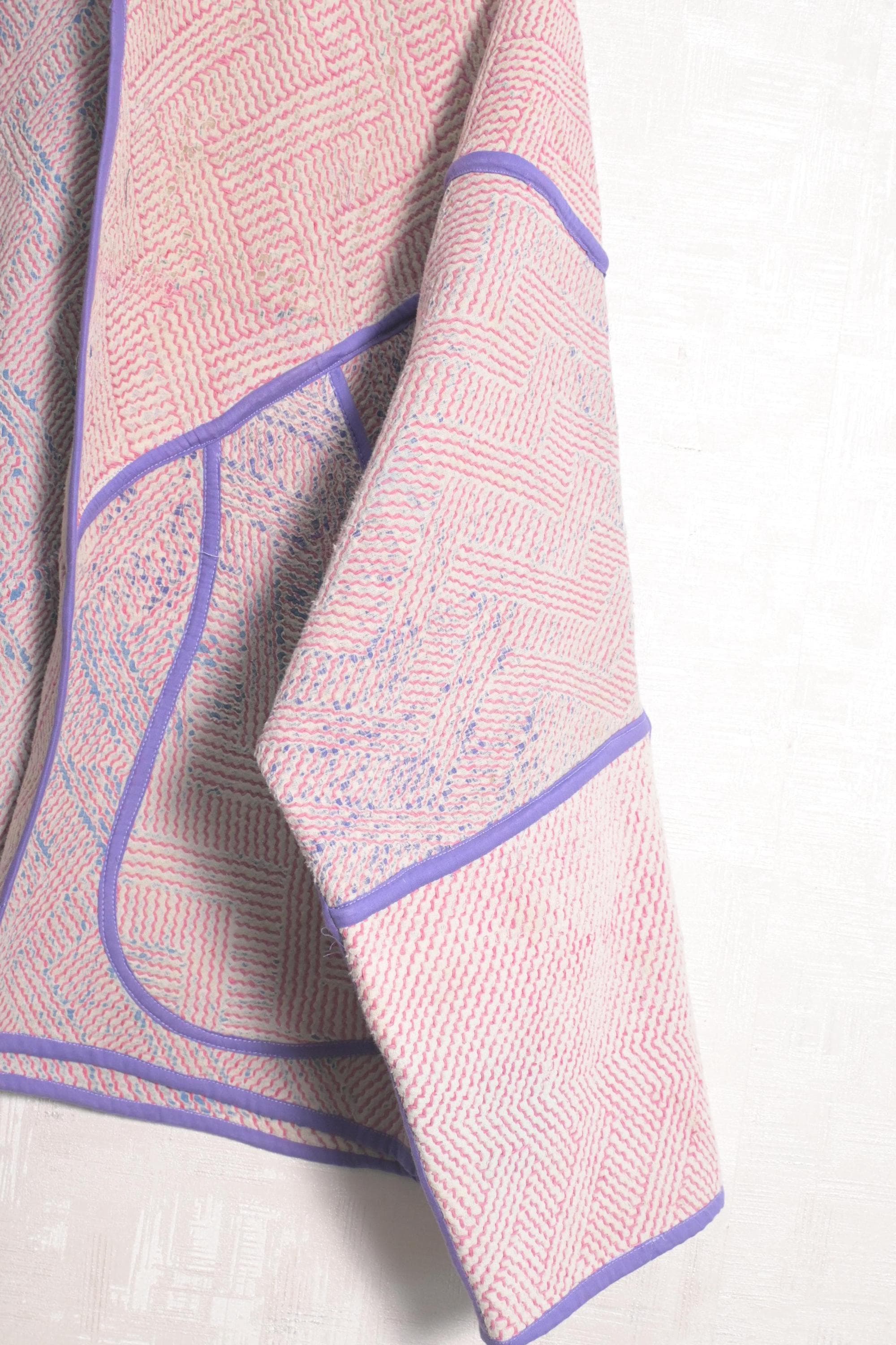 Vintage Cotton Kantha Jackets Hippie Bohemian Plus Size Women Fashionable Recycled Coat - image 5