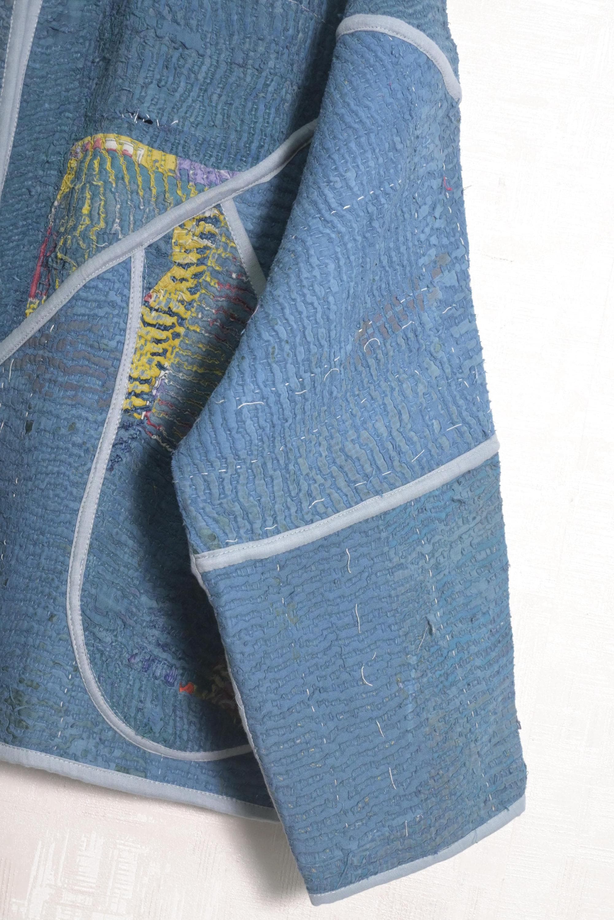 Vintage Cotton Kantha Women Plus Size Jackets Hippie Bohemian Recycled Fashion Coat Office Wear Outerwear - image 5