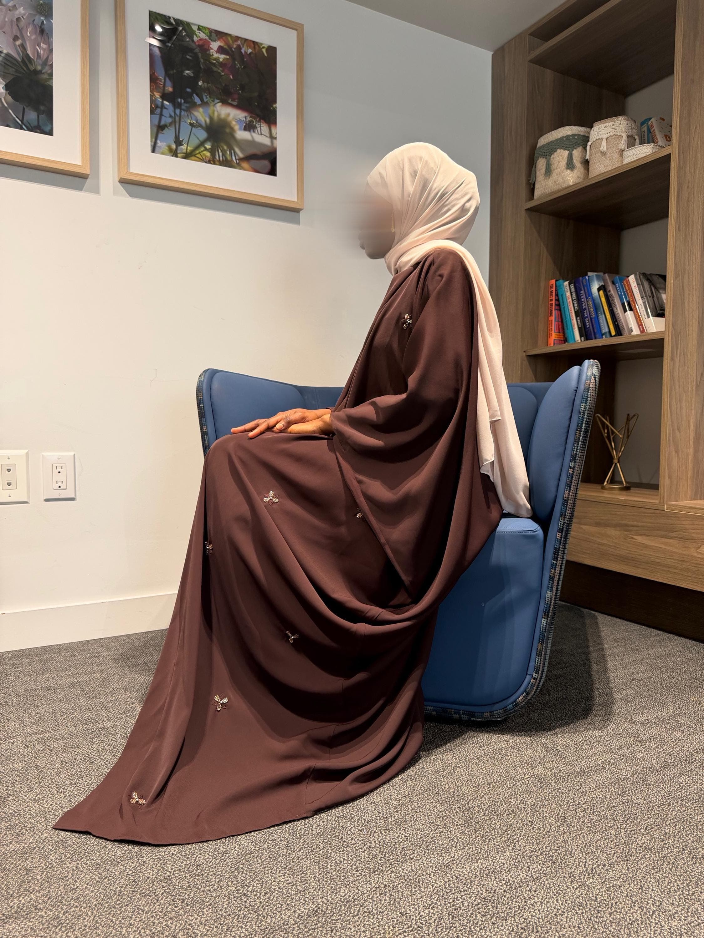 Batwing Abaya Set 3 Piece with Matching Belt