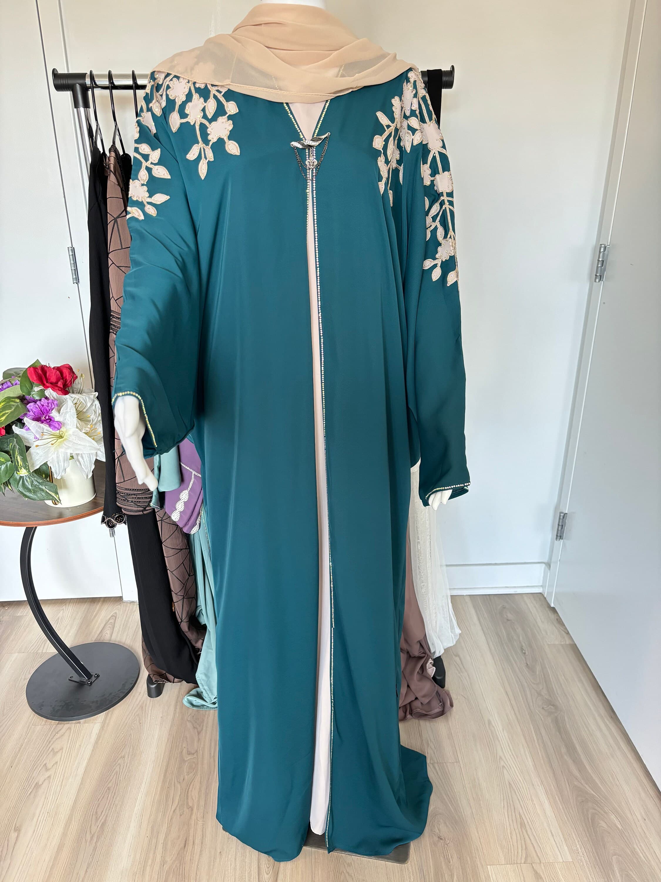 Abaya for women with matching hijab,Modest clothing,Ramadan outfit - image 5