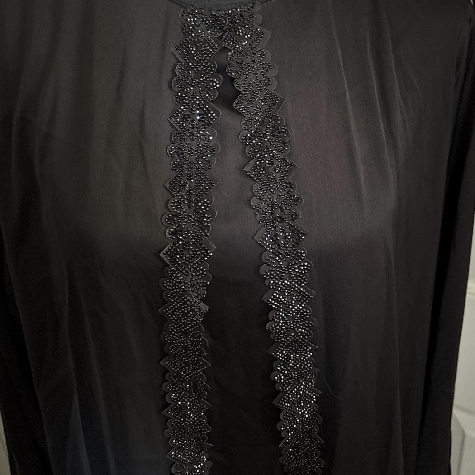 Black Closed Abaya Set with Hijab: Modest Dress - image 4