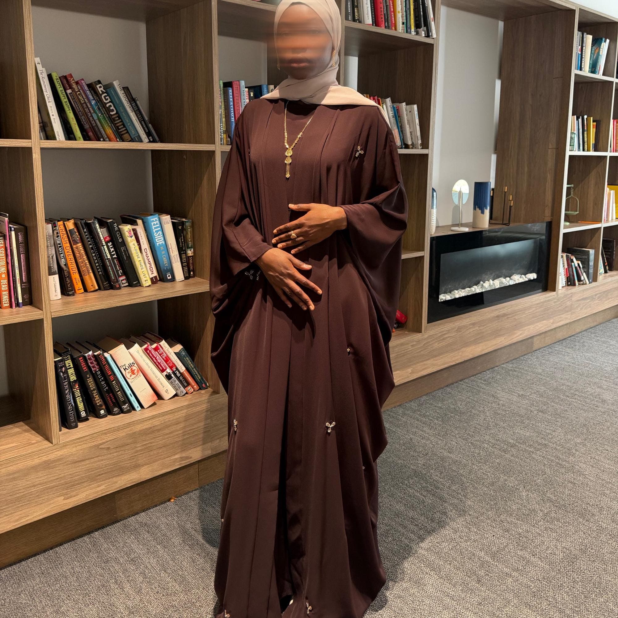 Batwing Abaya Set 3 Piece with Matching Belt - image 3