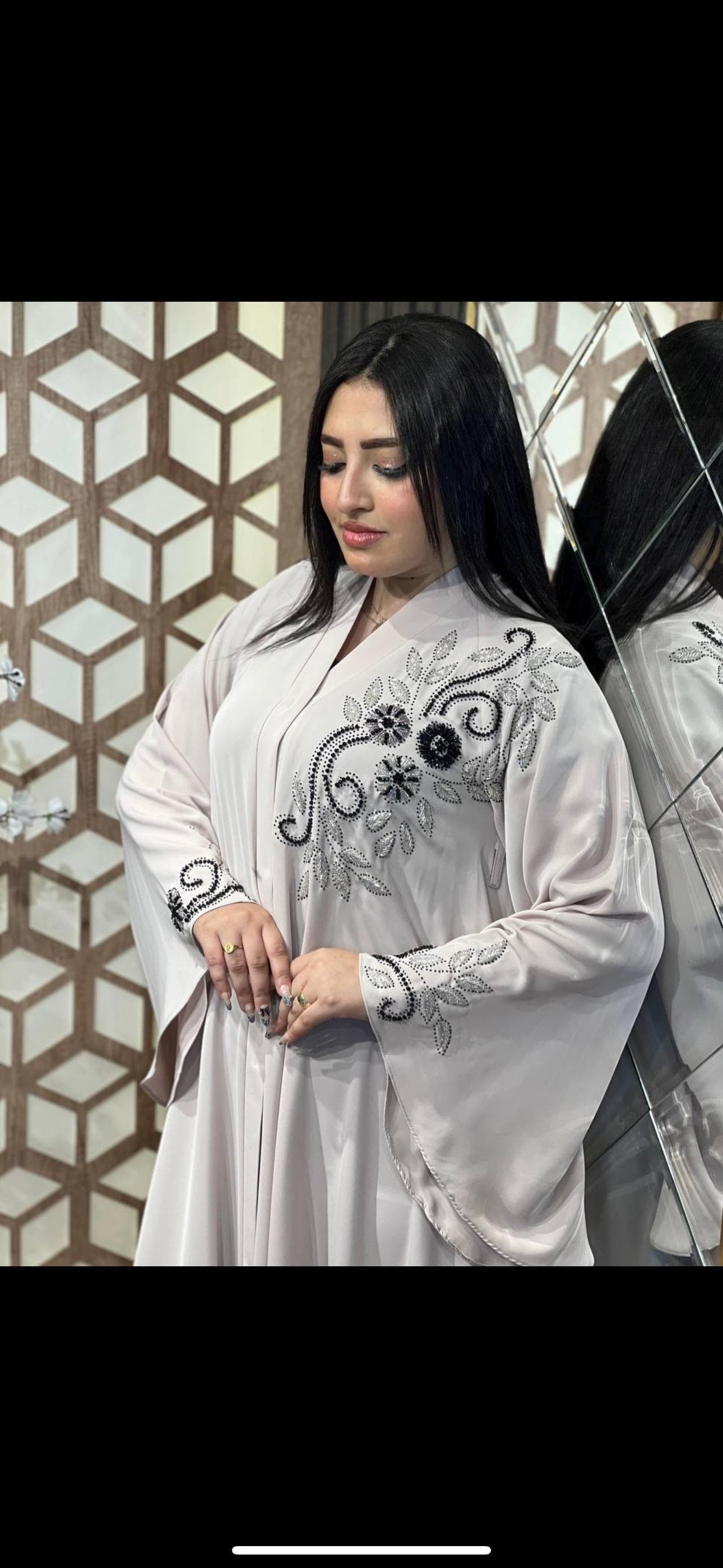 Luxury Silk Umbrella Abaya: Dubai style, modest wear - image 4