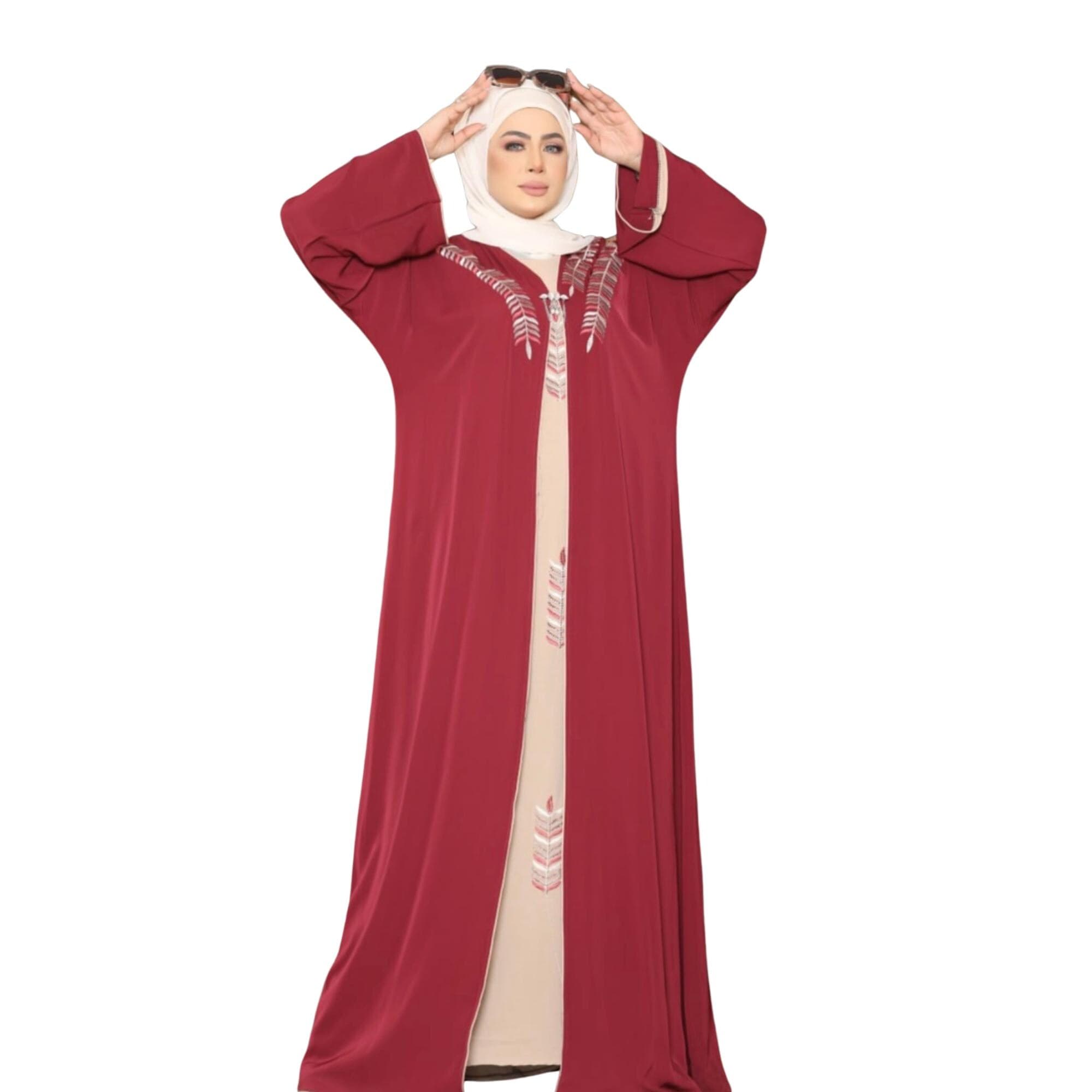 Areeba Modest Evening Abaya with Embroidery, Islamic Clothes - image 3