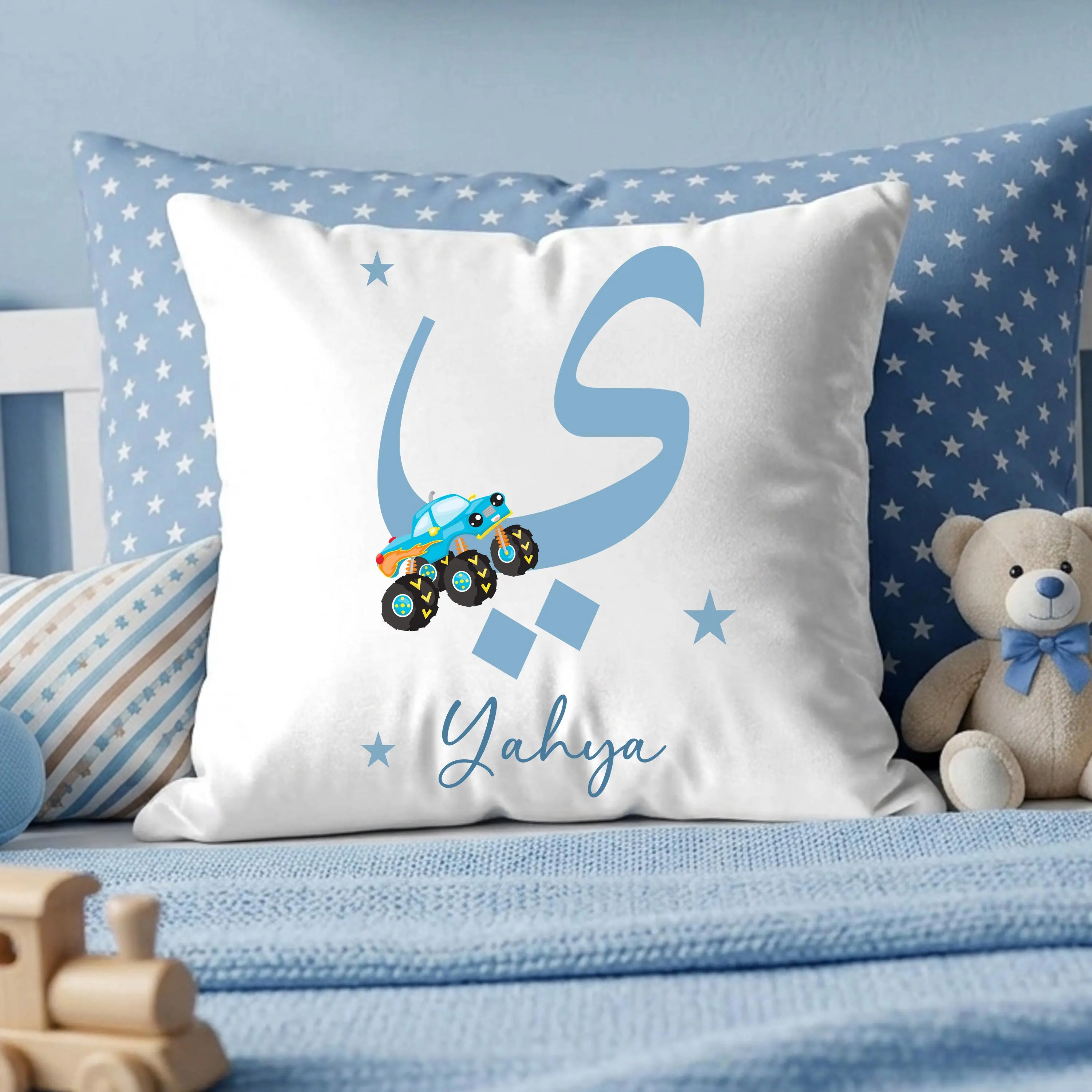 Personalised Arabic Initial Cushion,  Muslim Child’s Eid Gift, Ramadan Gifts, Islamic Gifts - image 3