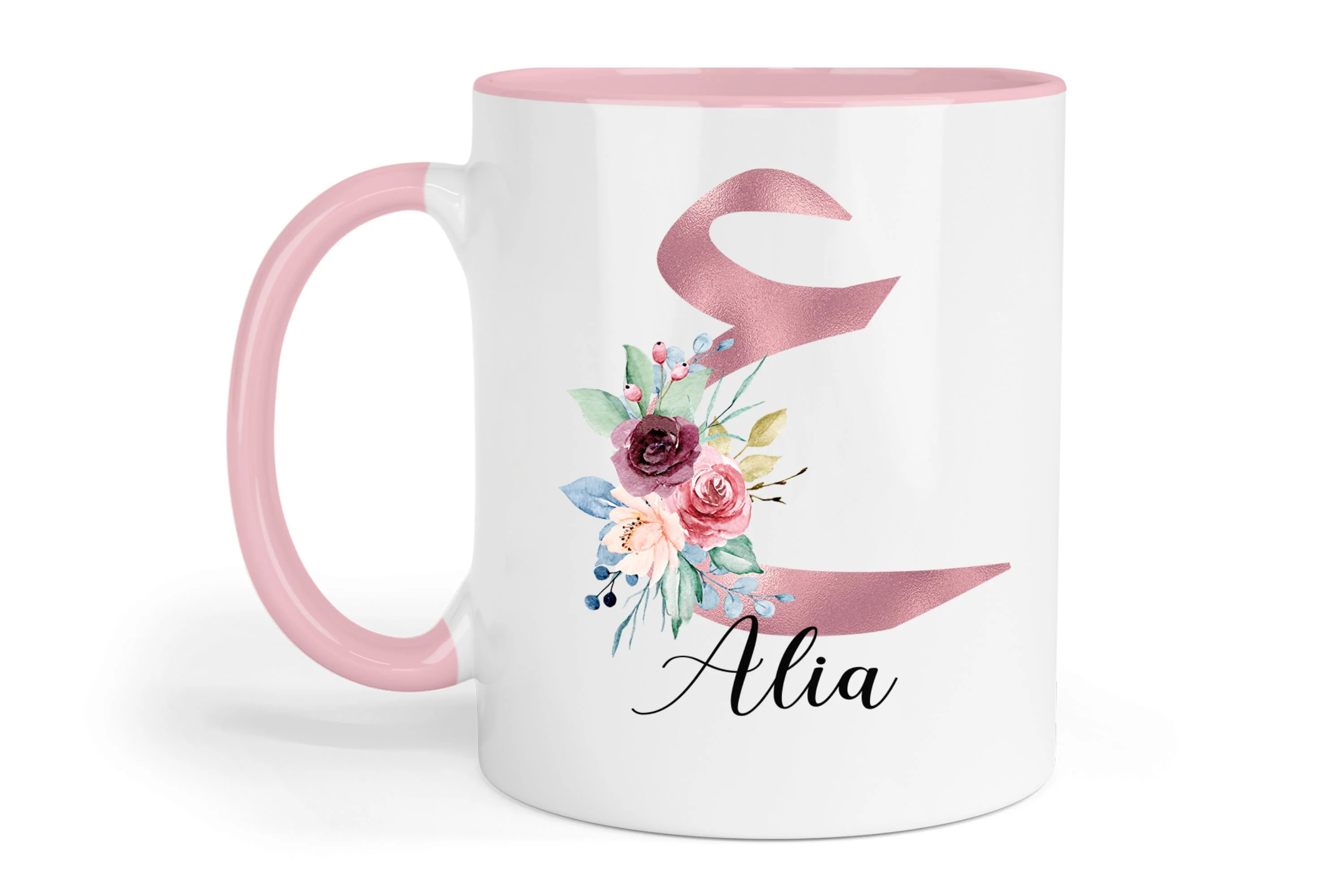 Personalised Arabic Initial Mug, Custom Arabic name gifts, gifts for friends, gifts for family