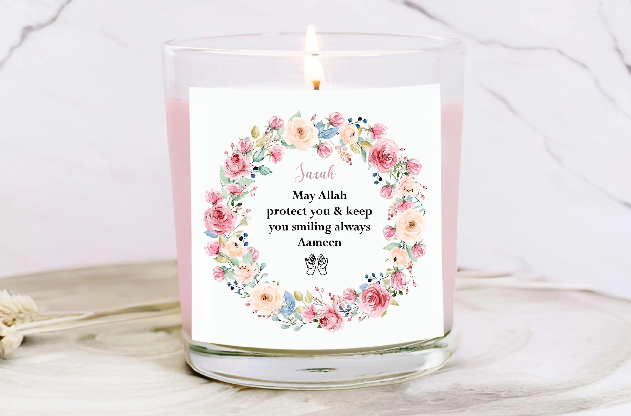 Personalised Dua Candle, Eid Candle, Eid Gifts, Islamic Gifts