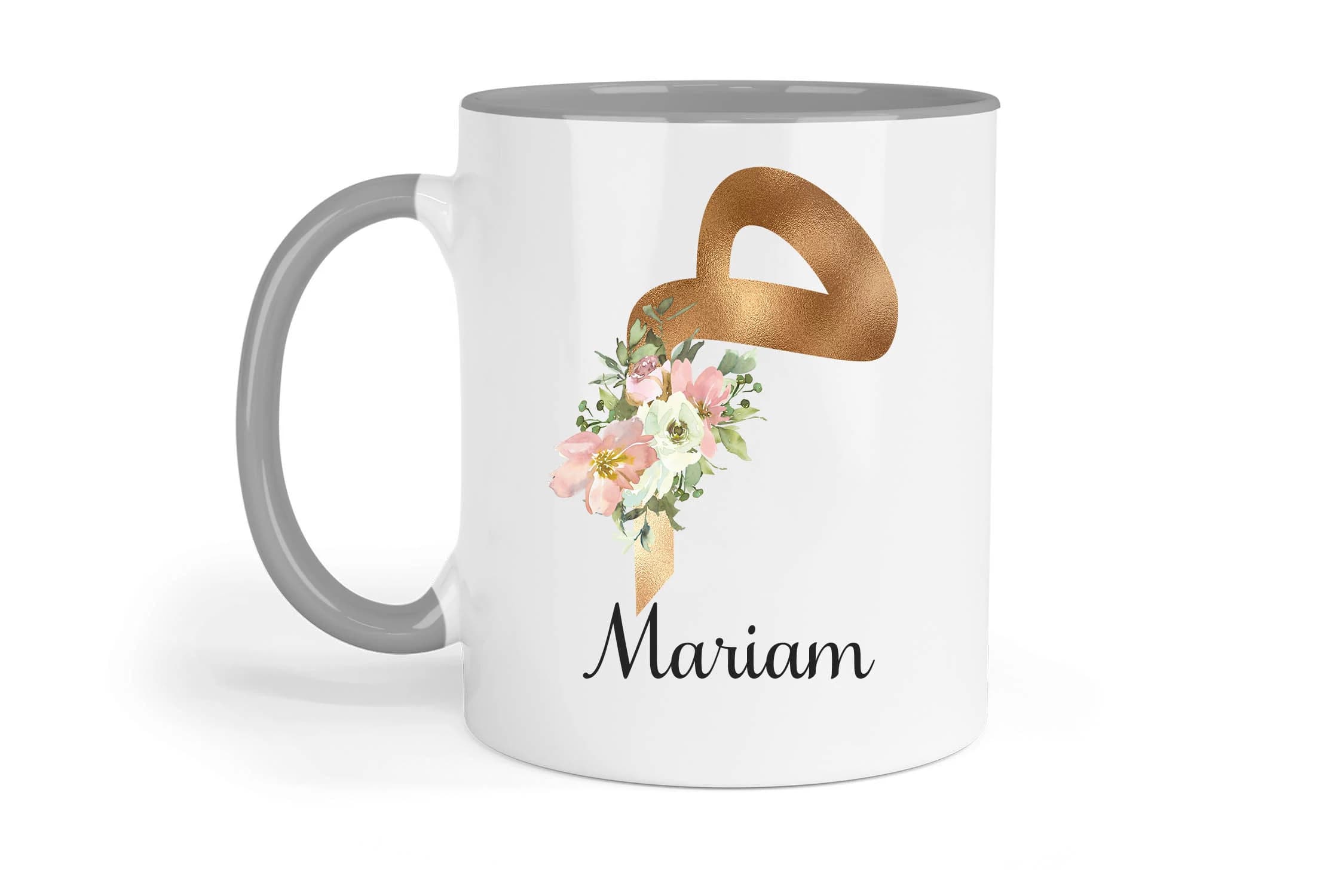 Personalised Arabic Initial Mug, Custom Arabic name gifts, gifts for friends, gifts for family - image 2