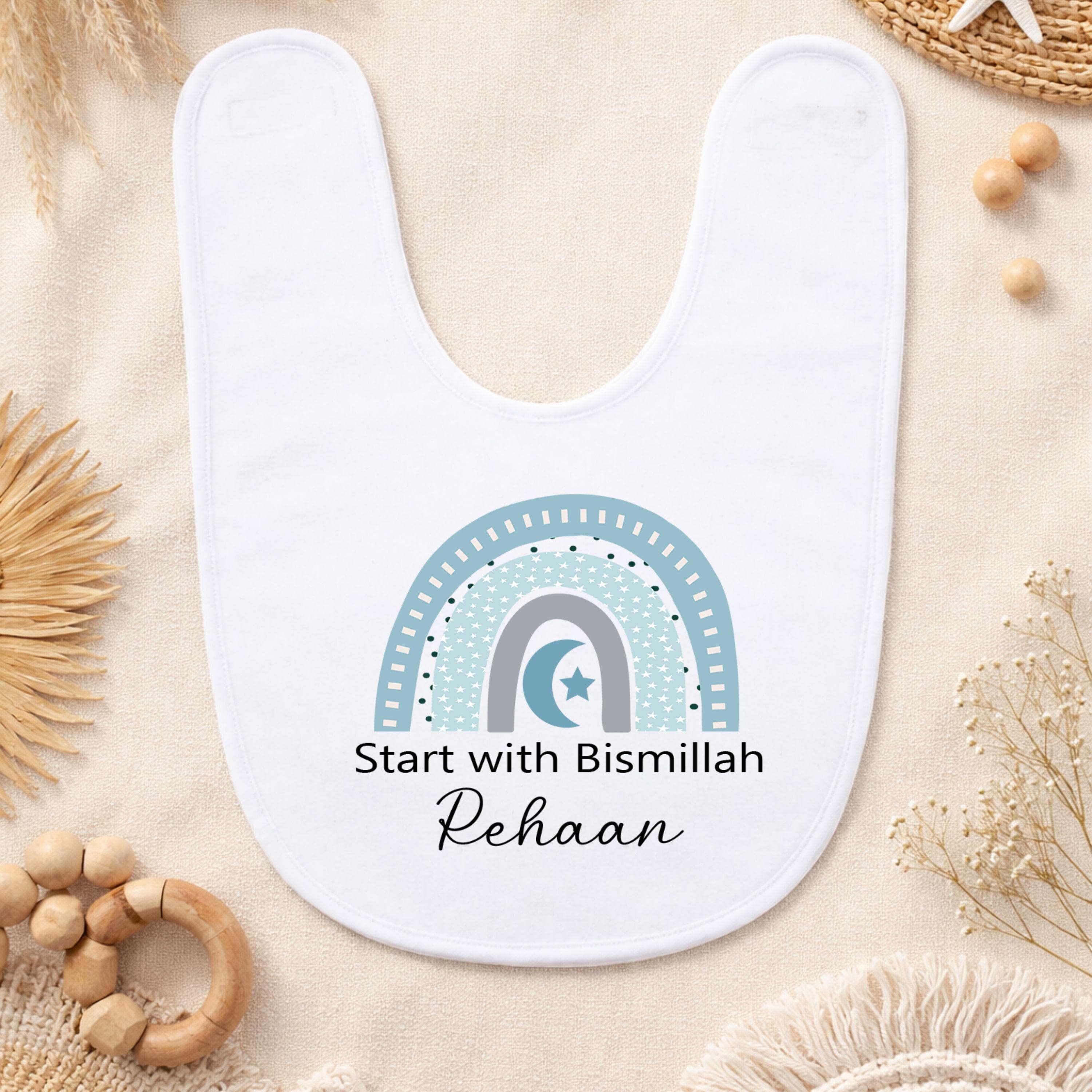 Personalised Bismillah Bib, Eid Mubarak Baby Gift, Baby Eid Gifts, Islamic Reminders Baby Gift - image 2