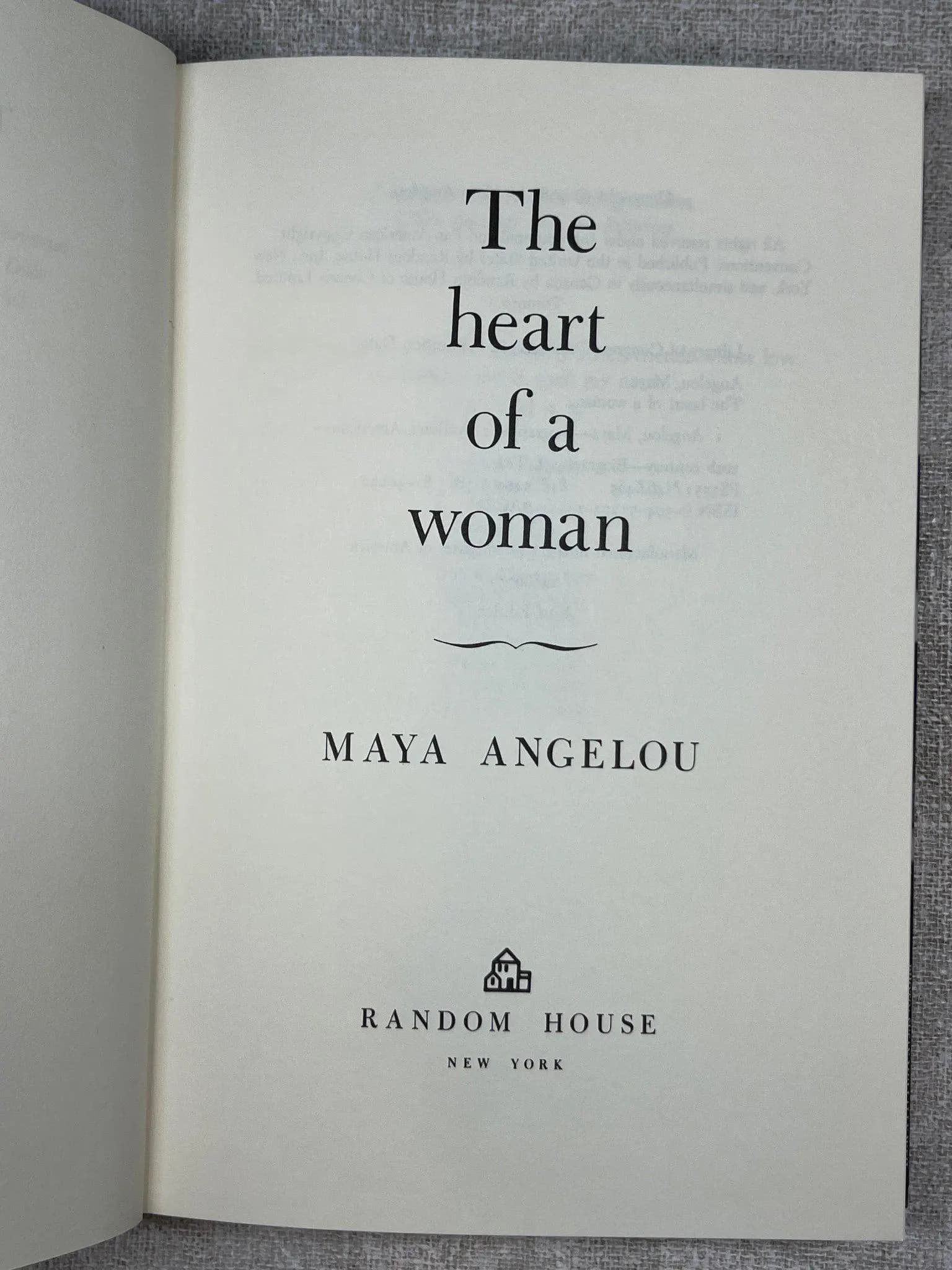 Title page of The Heart of a Woman