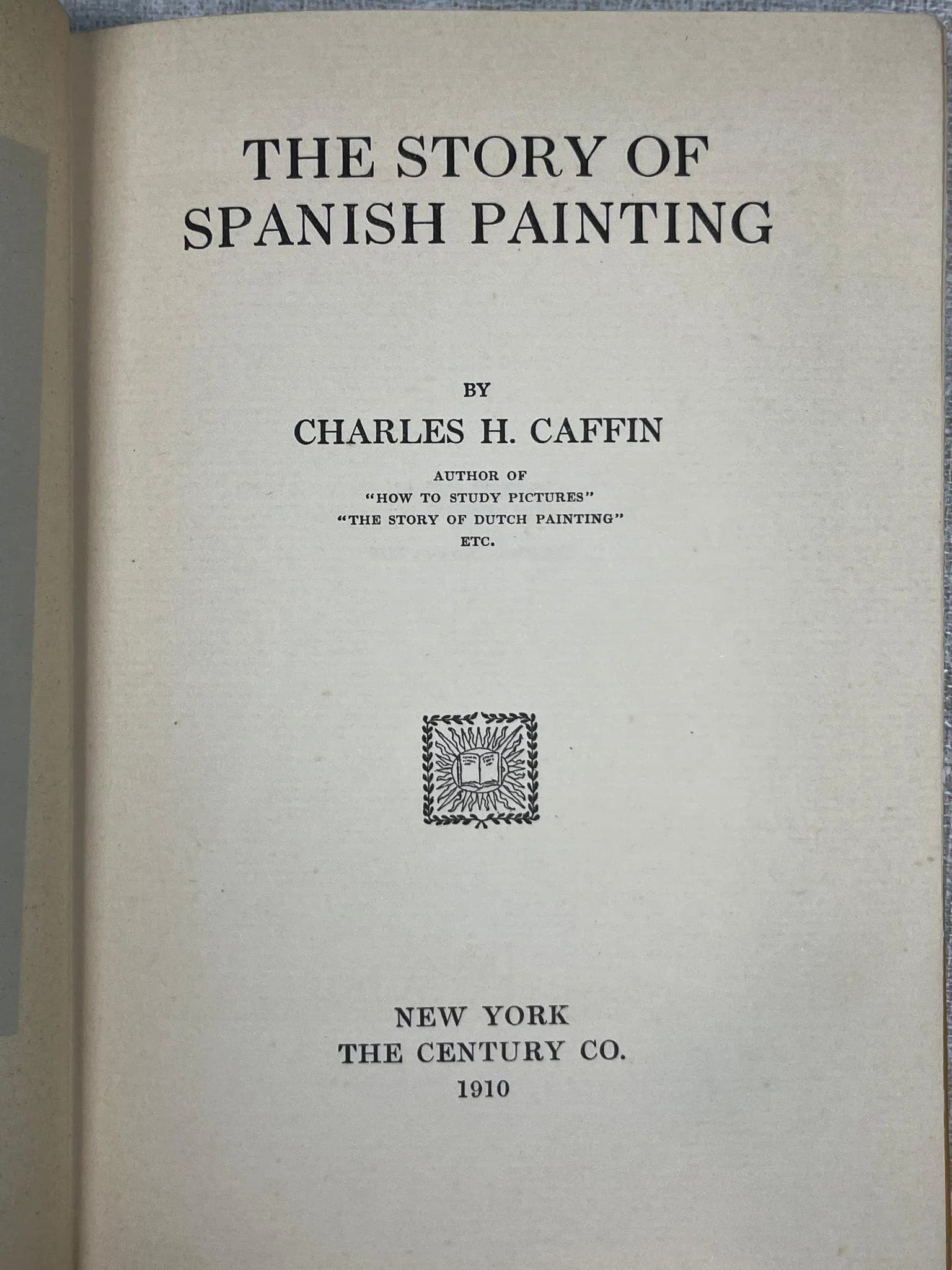 Title page of The Story of Spanish Painting