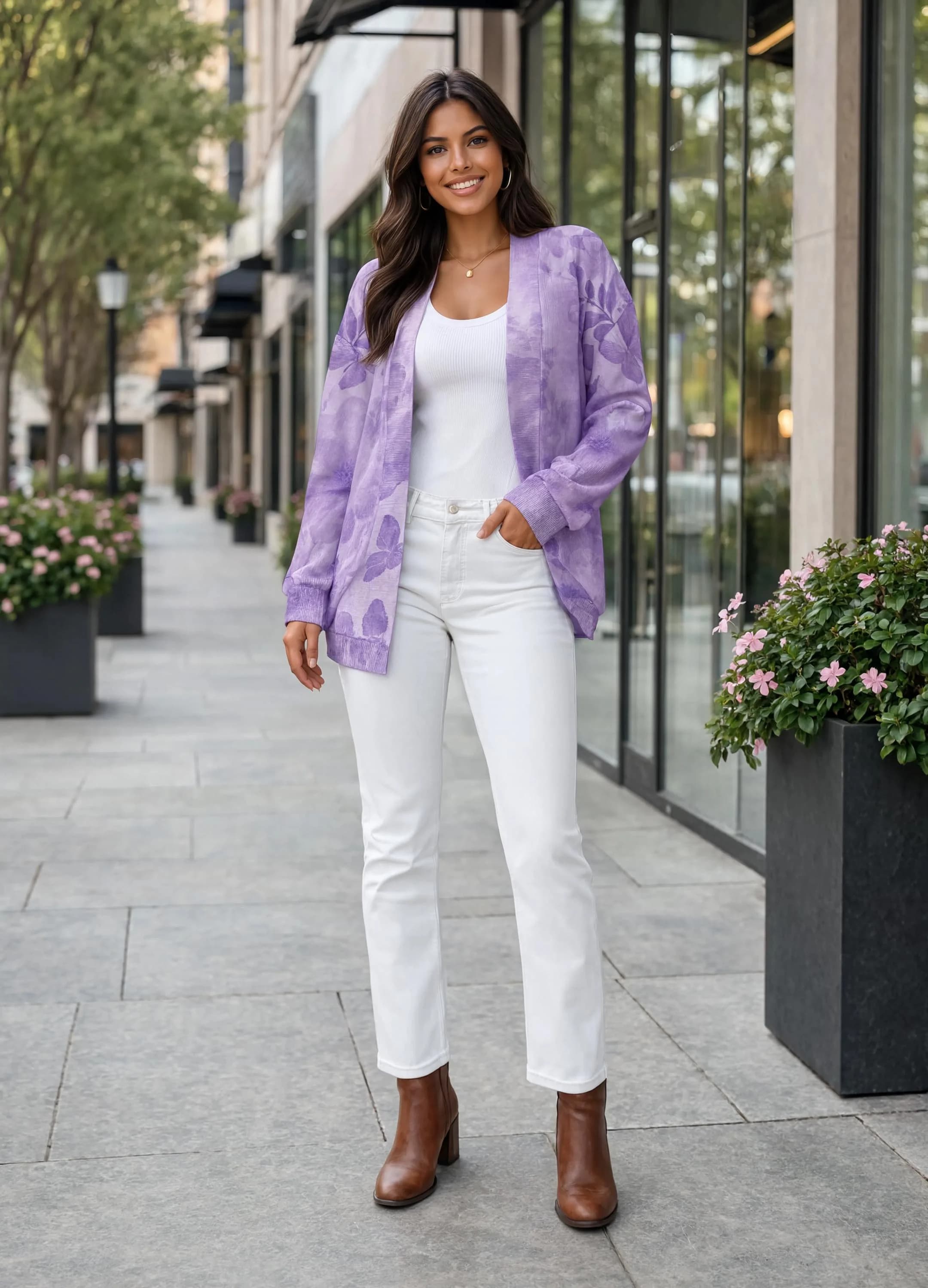 Women's Drop Shoulder Cardigan