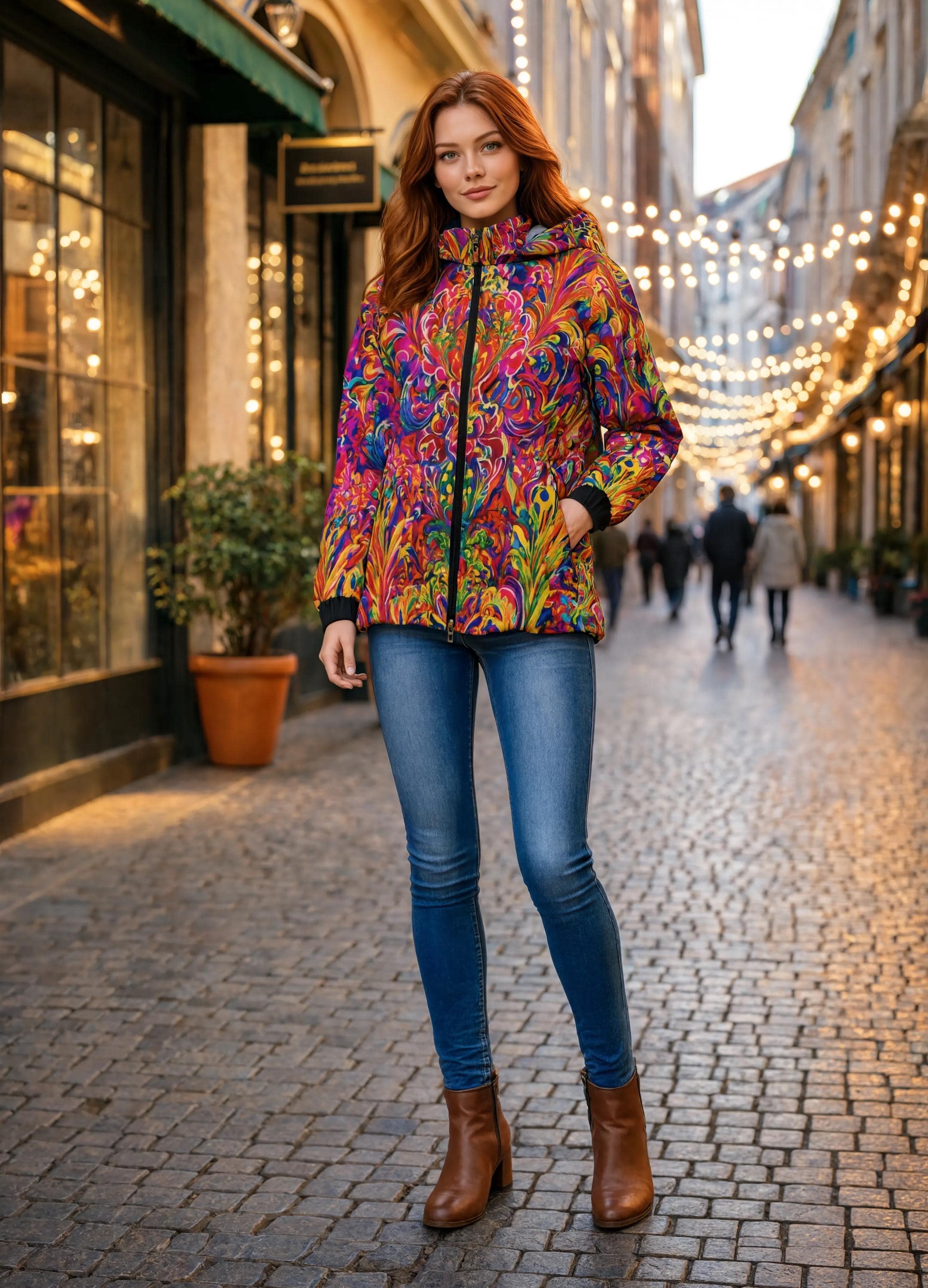 Winter Quilted Long-Sleeve Hooded Outerwear