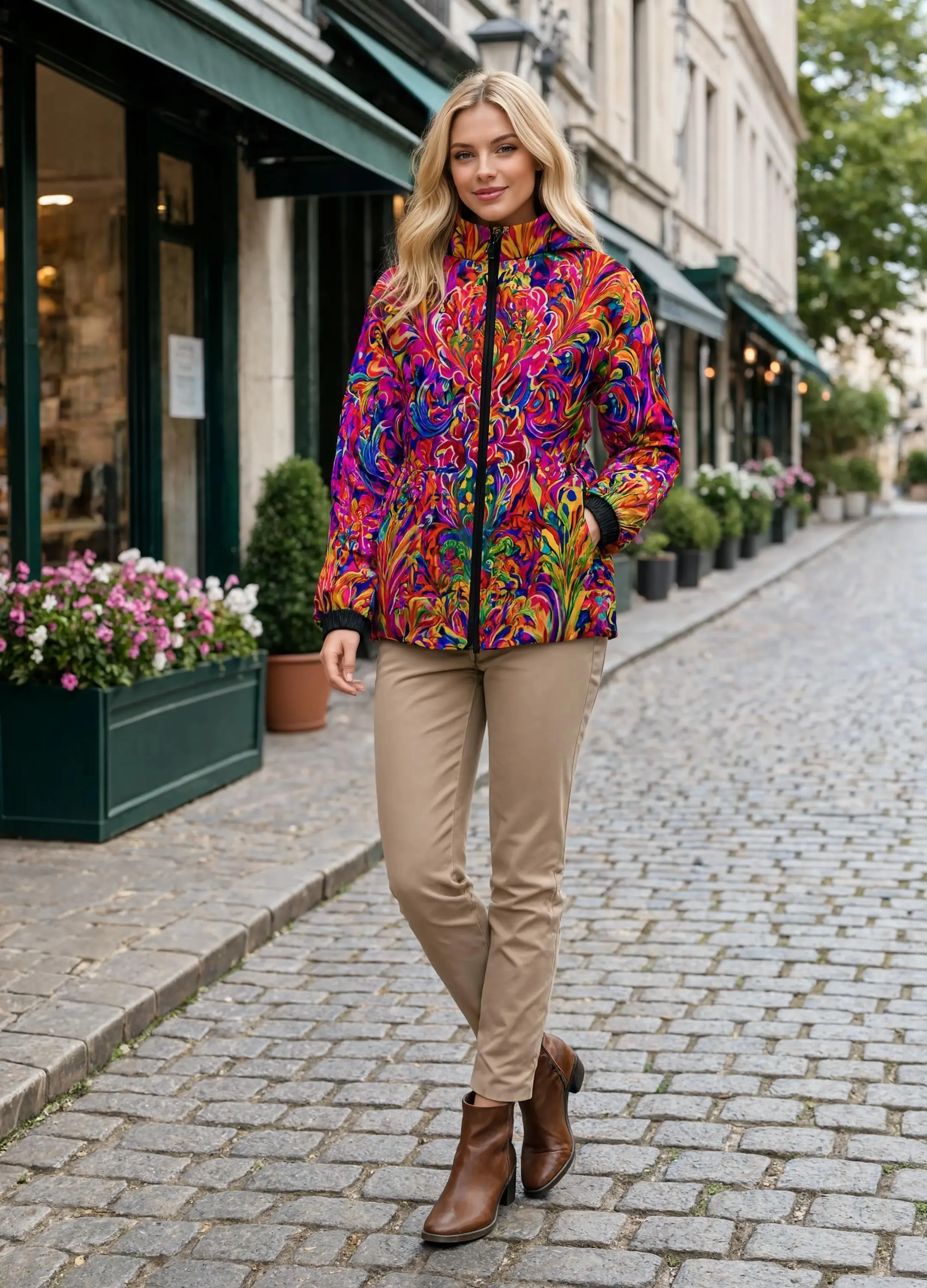 Winter Quilted Long-Sleeve Hooded Outerwear - image 4