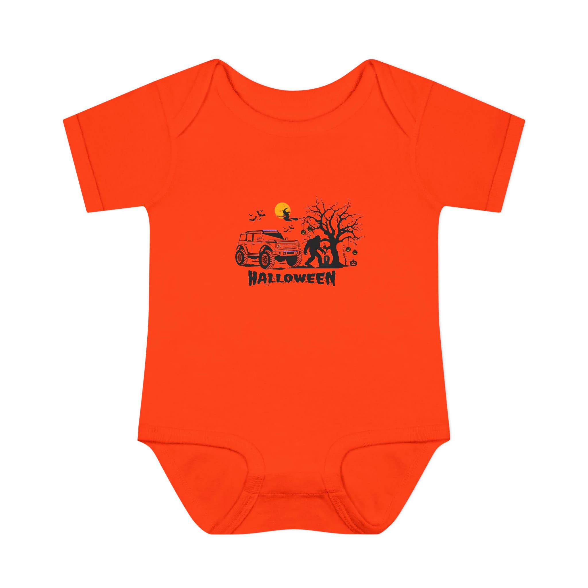 Spooky 4x4 Off Roader Halloween Infant Bodysuit | Baby Halloween one piece suit - image 4