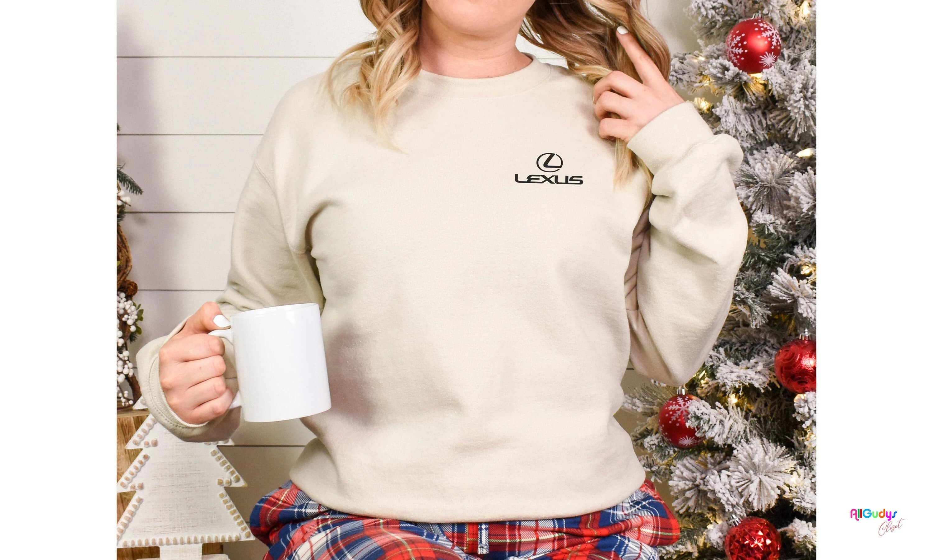 Lexus Lover sweatshirt with logo and design on the left chest, great for Christmas Gift, simple yet elegant, minimalistic design