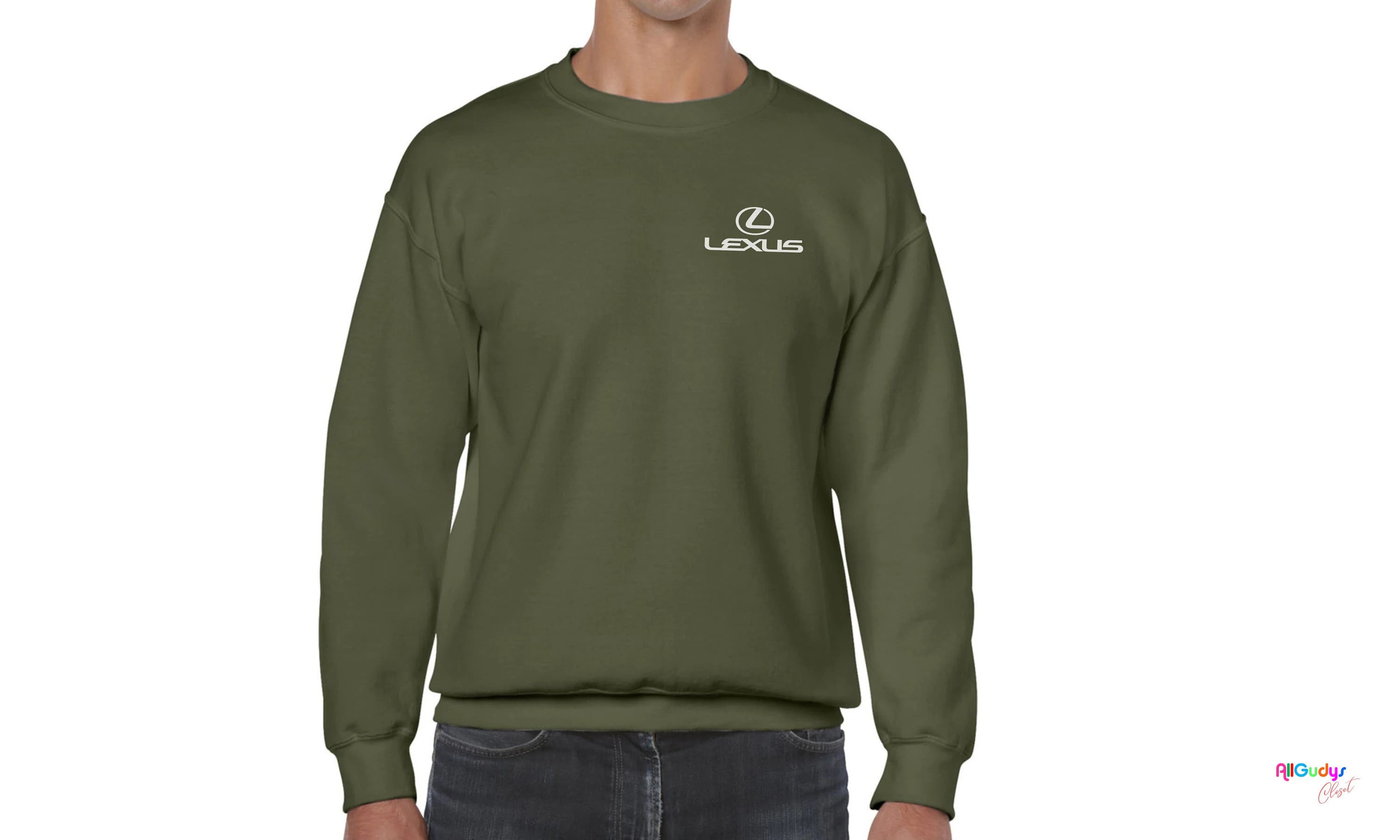 Lexus Lover sweatshirt with logo and design on the left chest, great for Christmas Gift, simple yet elegant, minimalistic design - image 4