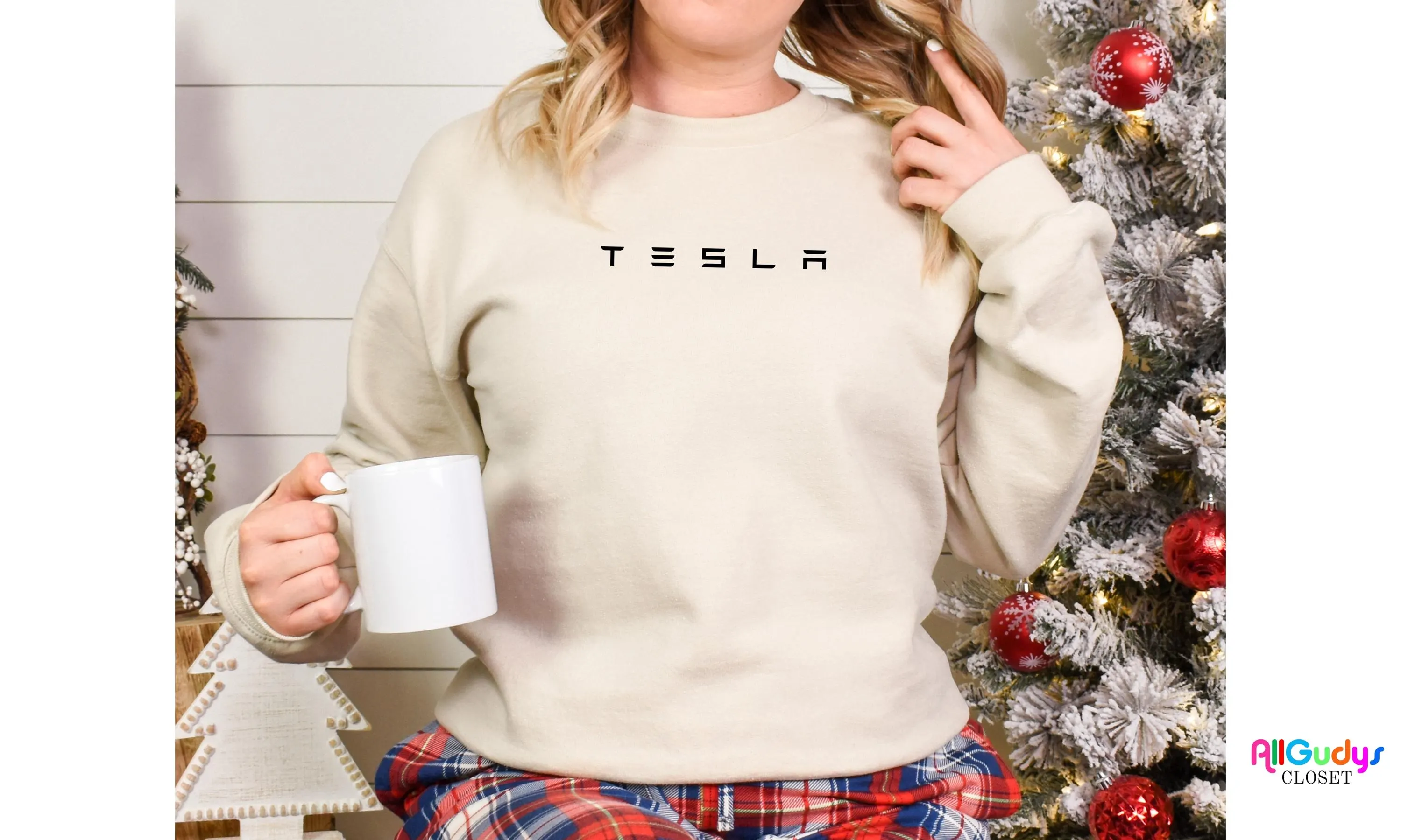 TESLA fan sweatshirt with Tesla Logo and Tesla Script for Model 3, Model X, Model S, Model Y, and Cybertruck Robotaxi Cybercab - image 3