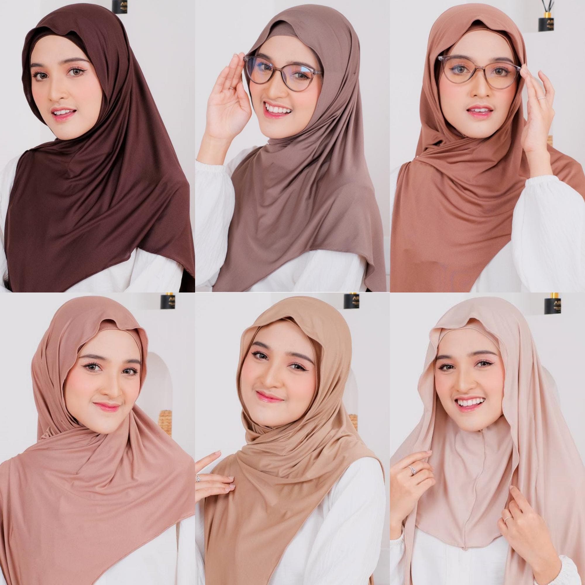 ILANA Instant Hijab, 30 Colors Jersey Hijab with Underscarf Quick Easy Wear No Pin Slip On One Piece Hijab Shawl Cute Muslim Gifts for Women
