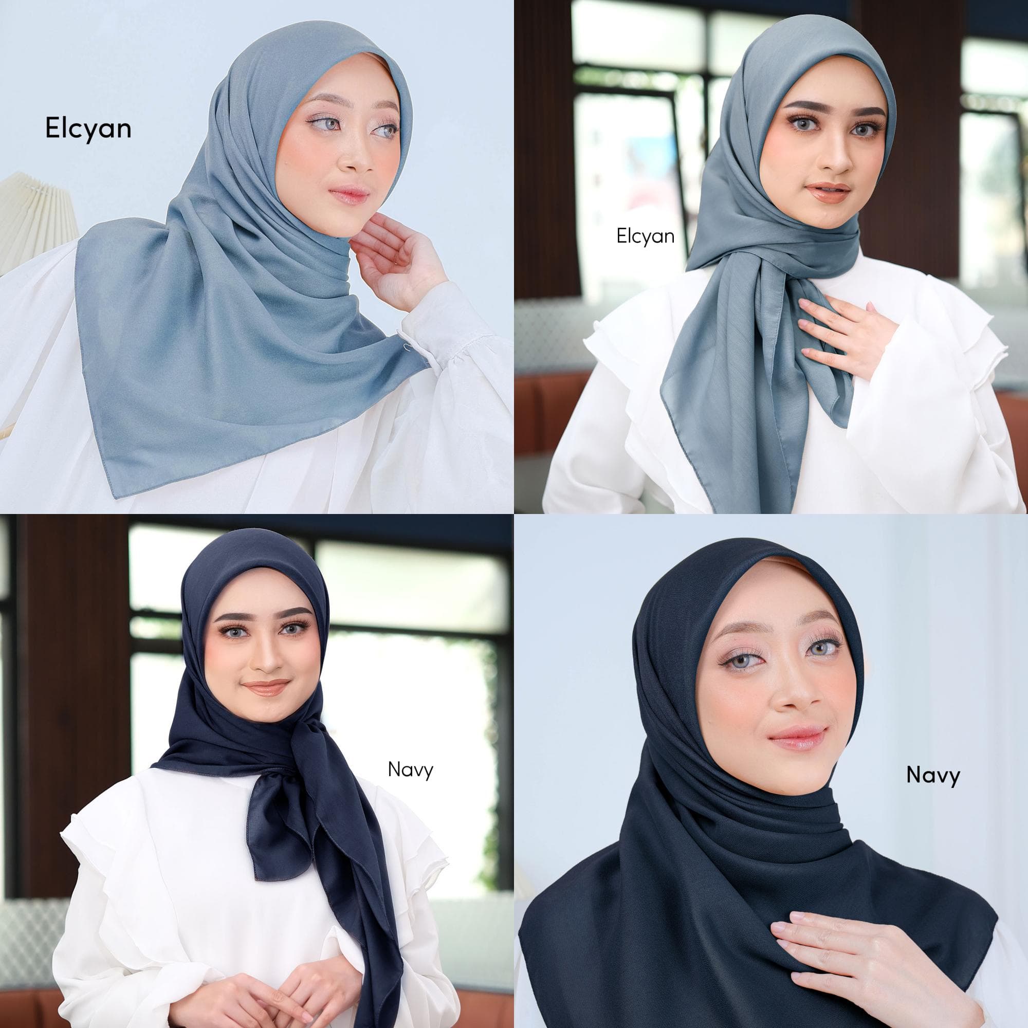 SAFA Scarf, 29 Colors Premium Voal Paris Square Hijab Headscarf, Lightweight Shawls Scarves Wraps, Head Covers, Cute Muslim Gifts for Women - image 5