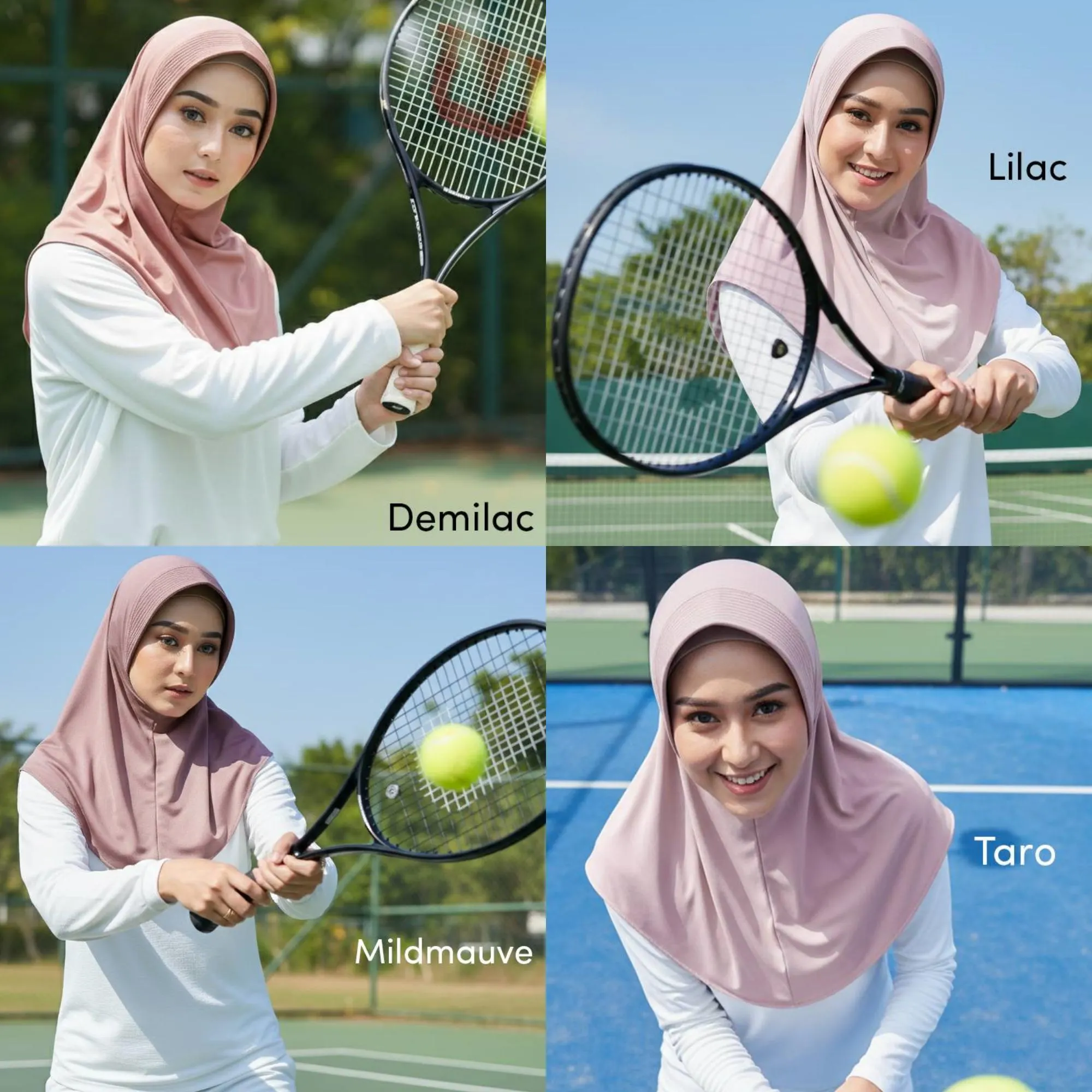 HANIA Instant Hijab: 26 colors Spandex Lycra Slip-On No-Pin One-Piece Hijab, Lightweight Active Hijab - image 5