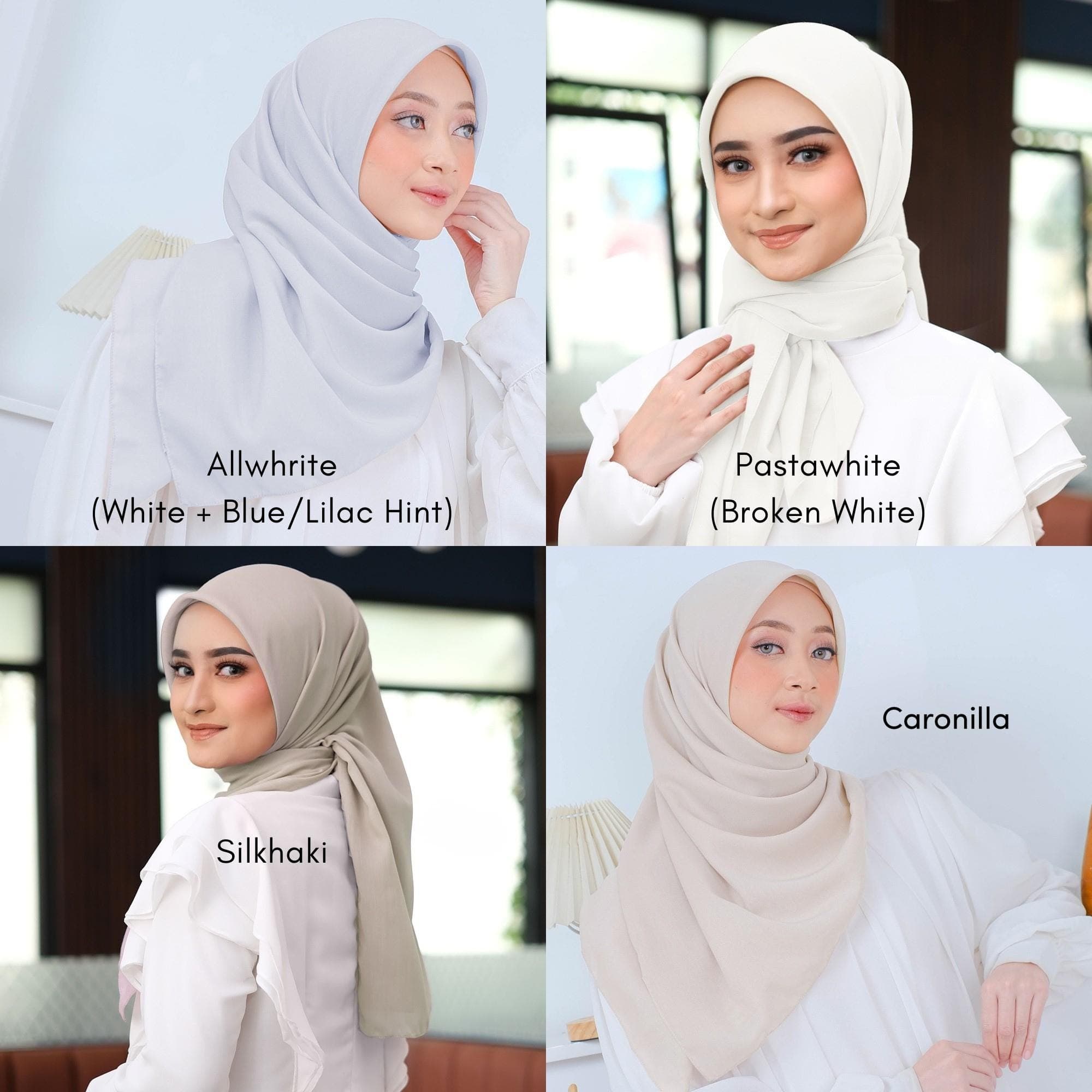 SAFA Scarf, 29 Colors Premium Voal Paris Square Hijab Headscarf, Shawls, Covers, Wraps - image 3