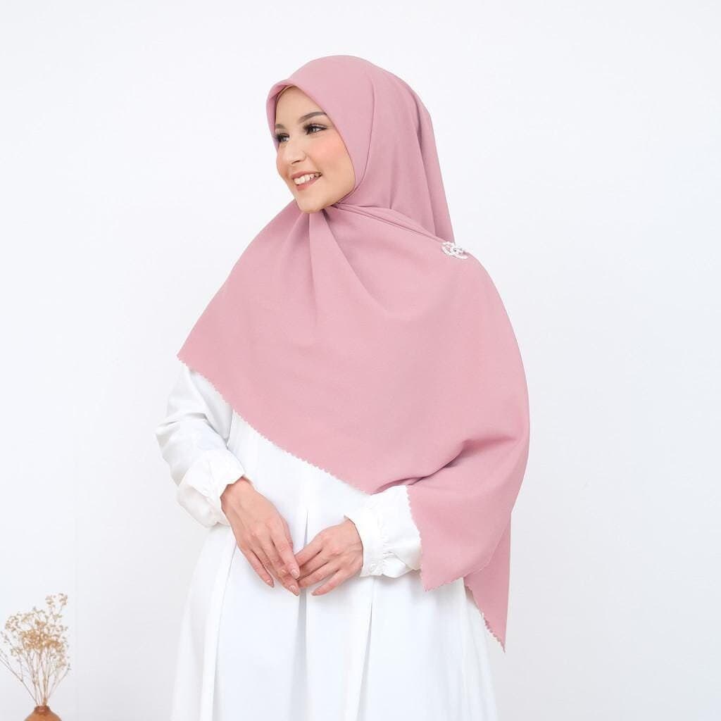 HANA Scarf, 22 Colors Extra Large Premium Diamond Crepe Square Hijab with Scalloped Edges, Lightweight Shawls Wraps, Muslim Gifts for Women - image 5