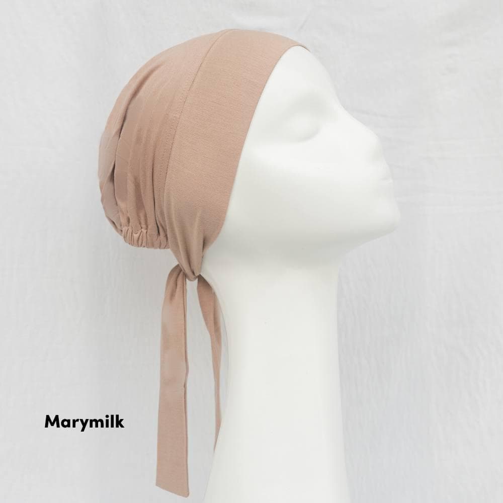GHINA Tie Back Cap, 10 Colors Rayon Inner Hijab Underscarf, Hair Bonnet Cap, Head Cover, Hair Covering - image 3