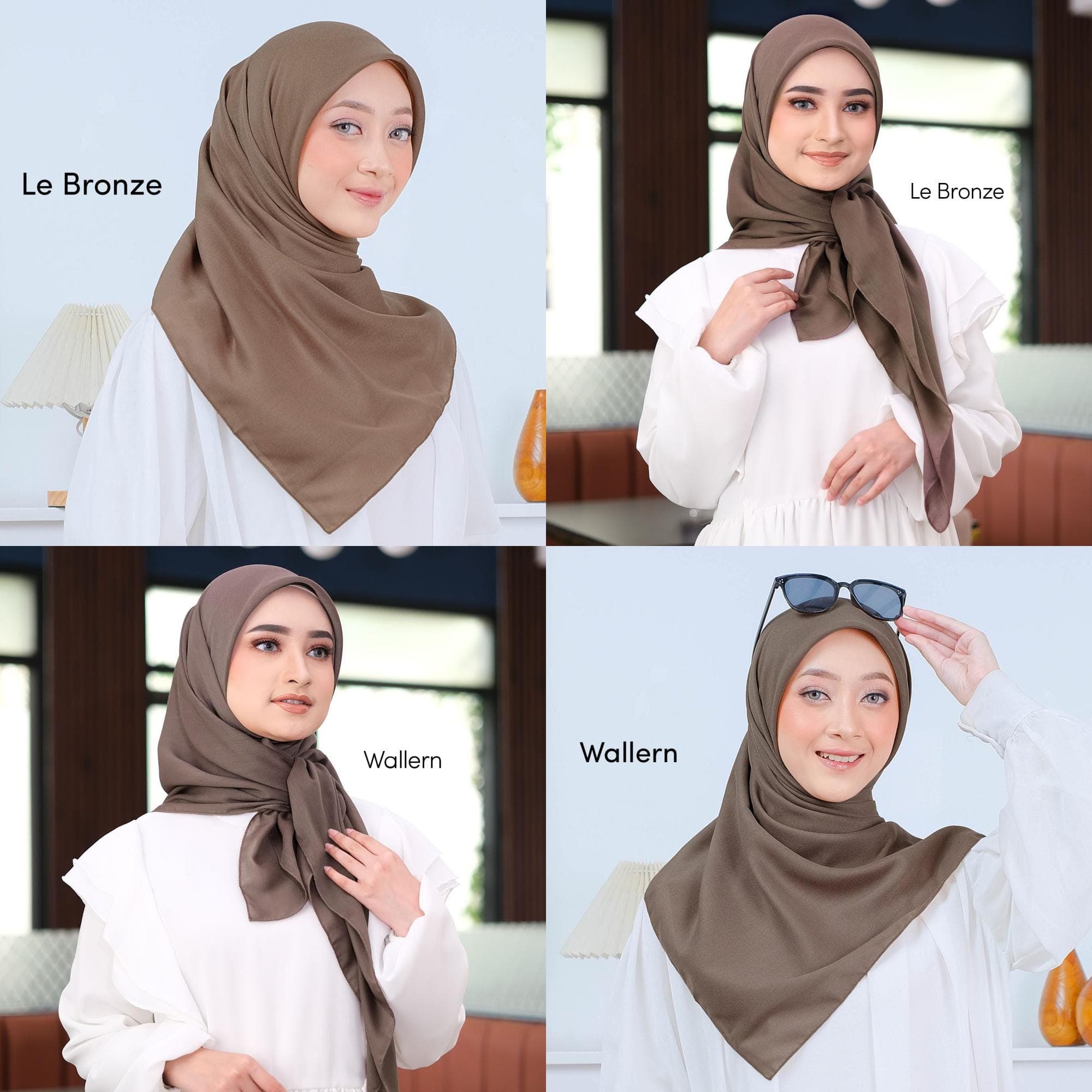 SAFA Scarf, 29 Colors Premium Voal Paris Square Hijab Headscarf, Shawls, Covers, Wraps - image 5